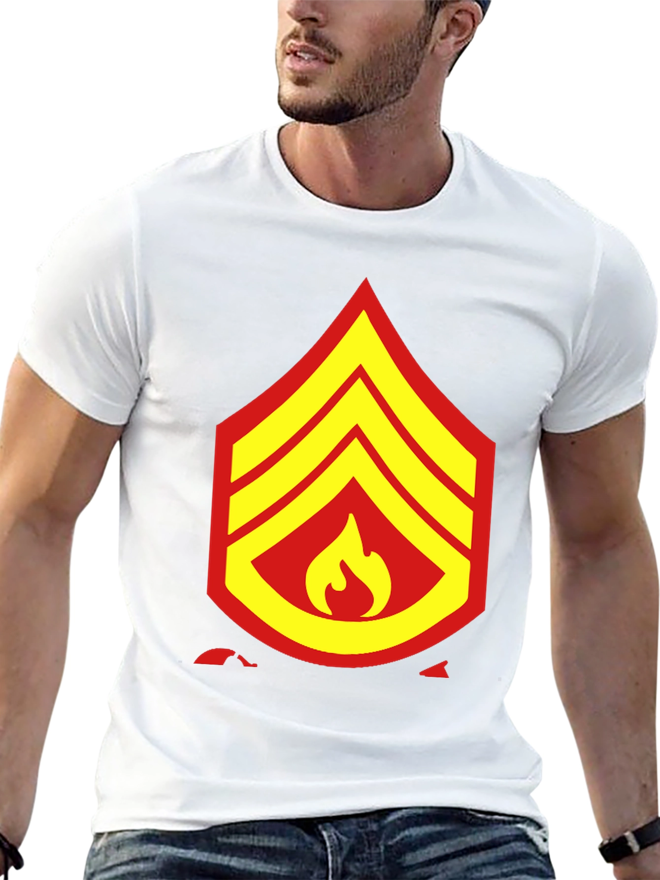 USMC Firefighter T-Shirt - Bold Graphic Tee