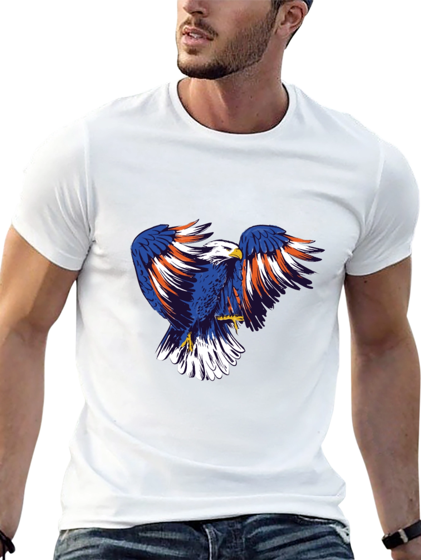 Bold Eagle Graphic Tee - Patriotic American Pride!