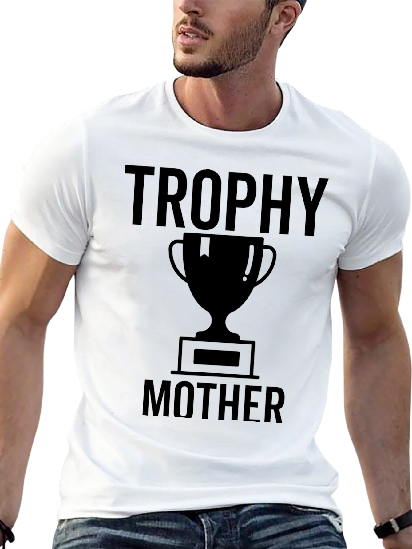 Trophy Mother Graphic Tee - Black Humor T-Shirt