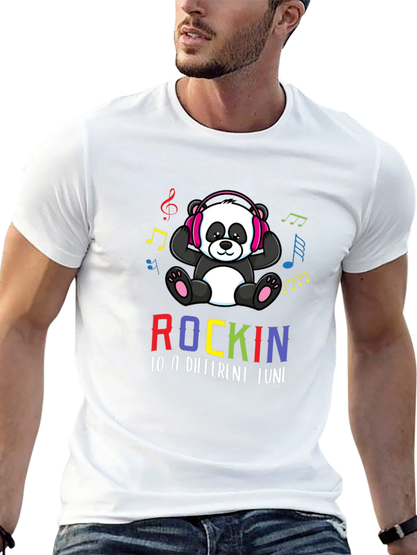 Rockin Panda T-Shirt - Different Tune