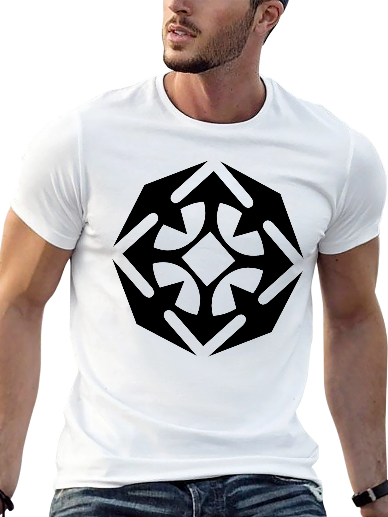 Arrow Graphic Black Tee - Edgy Streetwear Style