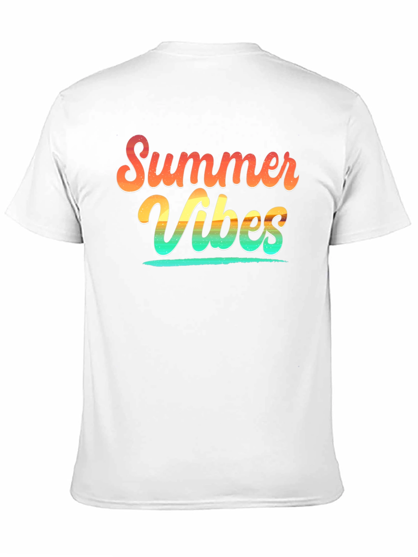 Summer Vibes Graphic Tee - Soft Cotton Black T-Shirt