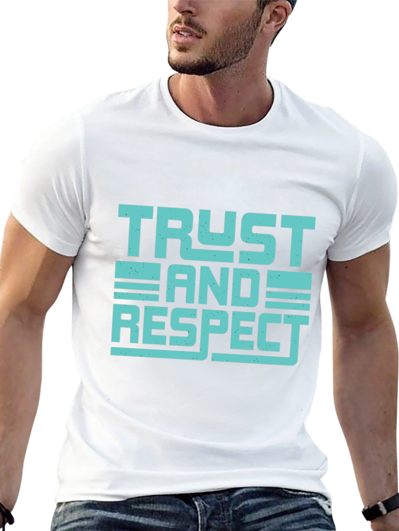 Trust and Respect Graphic Tee - Mens Black T-Shirt