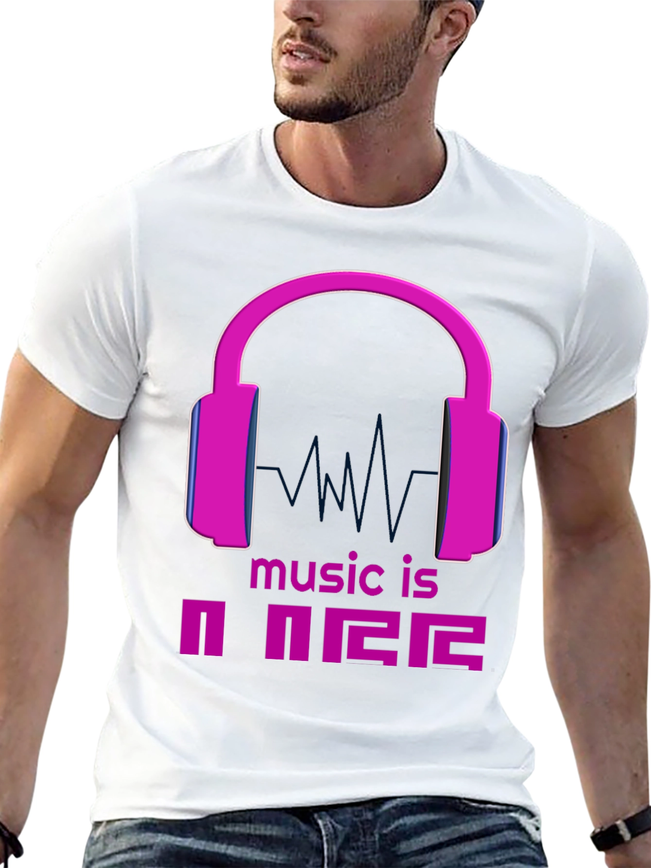 Music is Power Graphic Tee