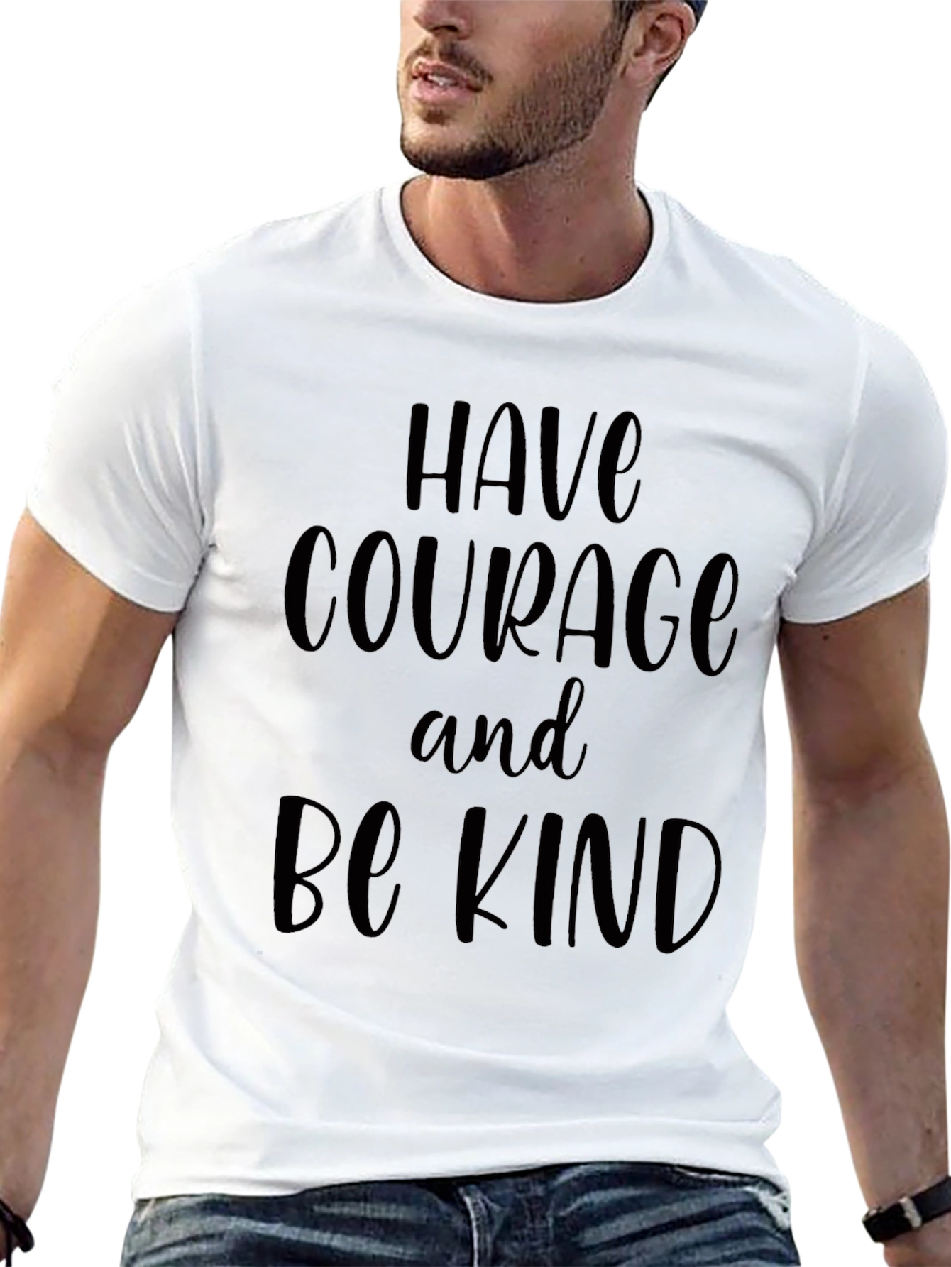 Have Courage and Be Kind Black Tee