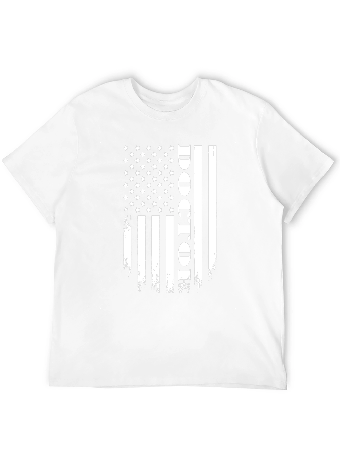 Doctor American Flag Graphic Tee - Black