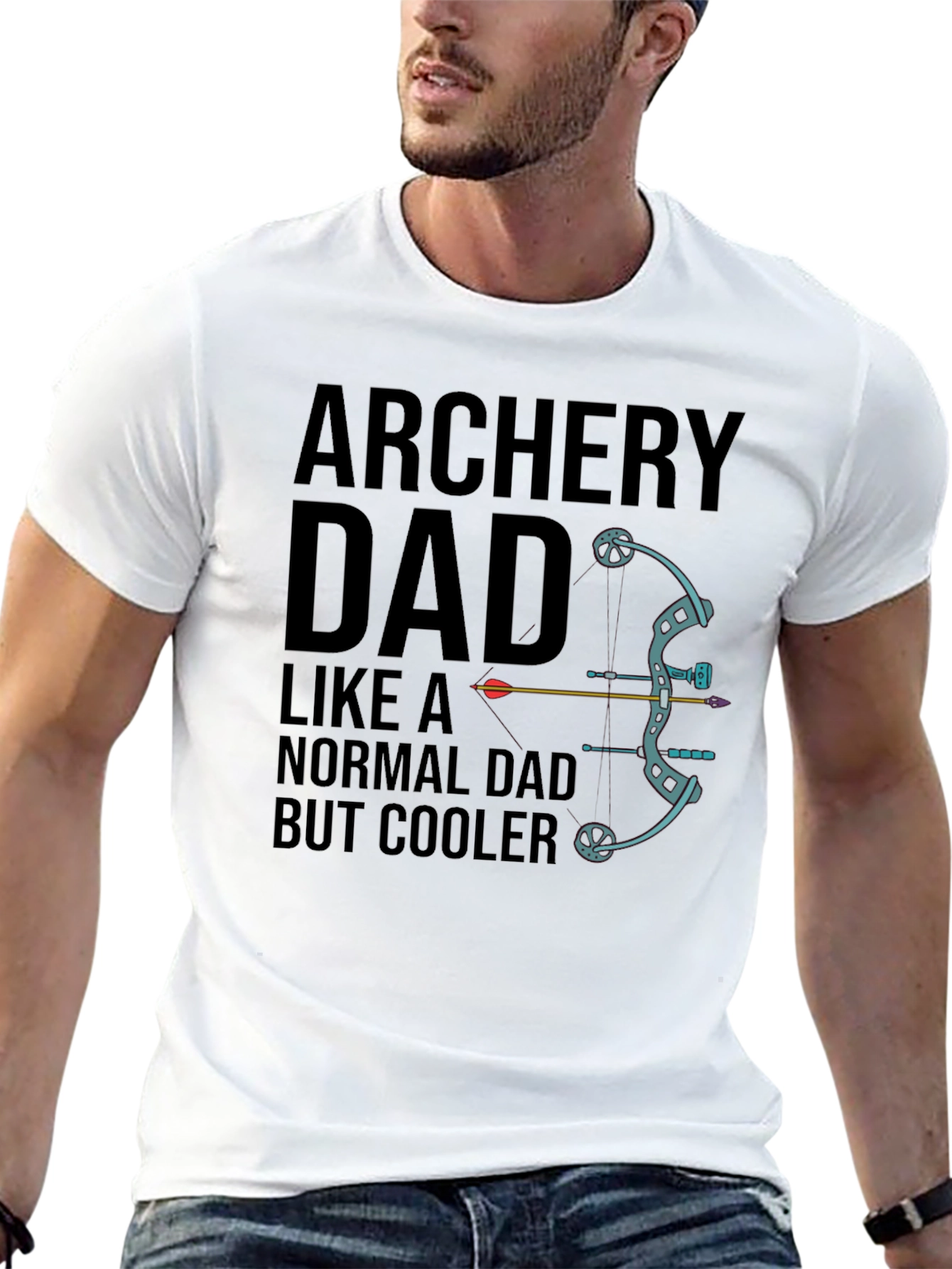 Archery Dad T-Shirt - Cool Fathers Day Gift