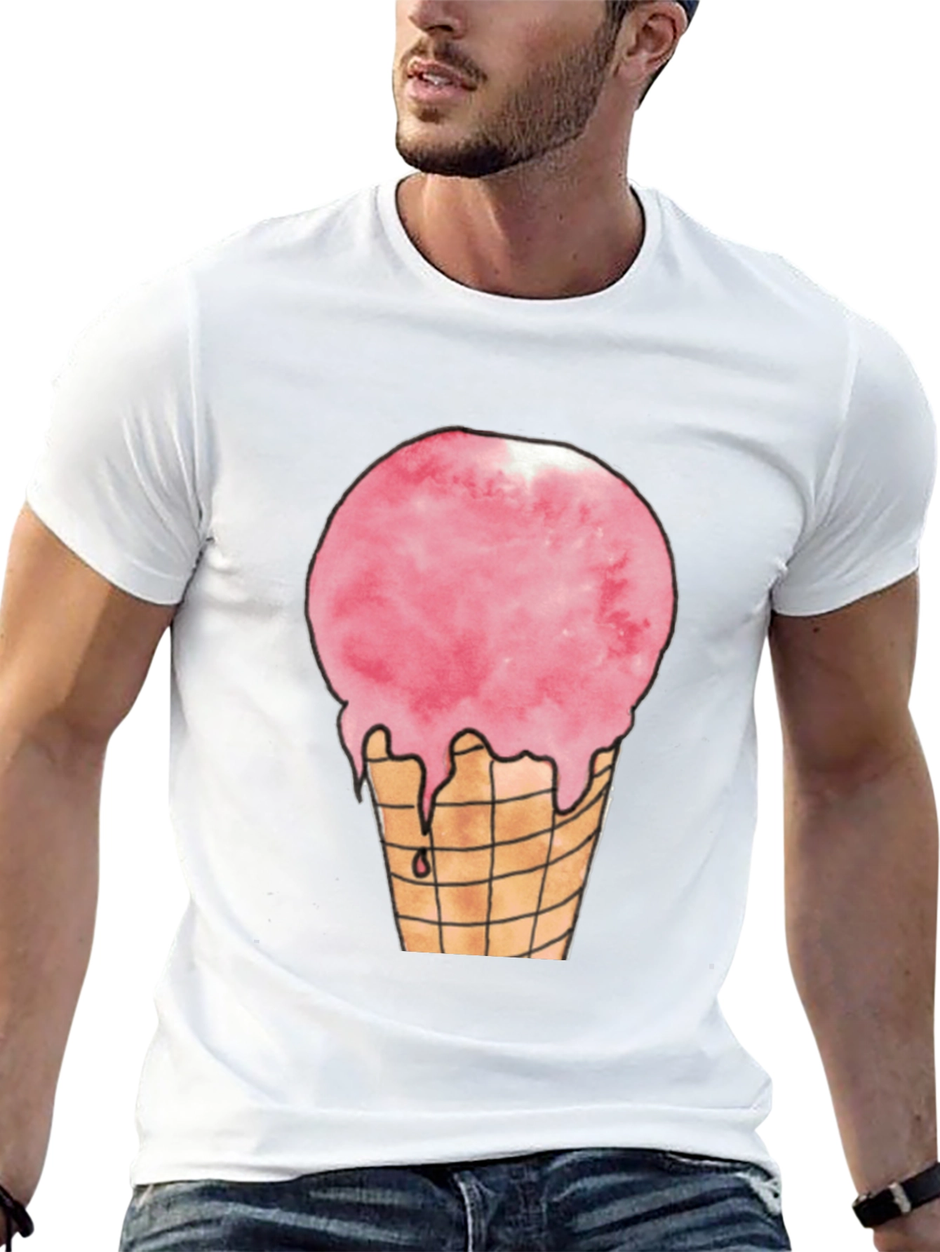 Ice Cream Cone Graphic T-Shirt