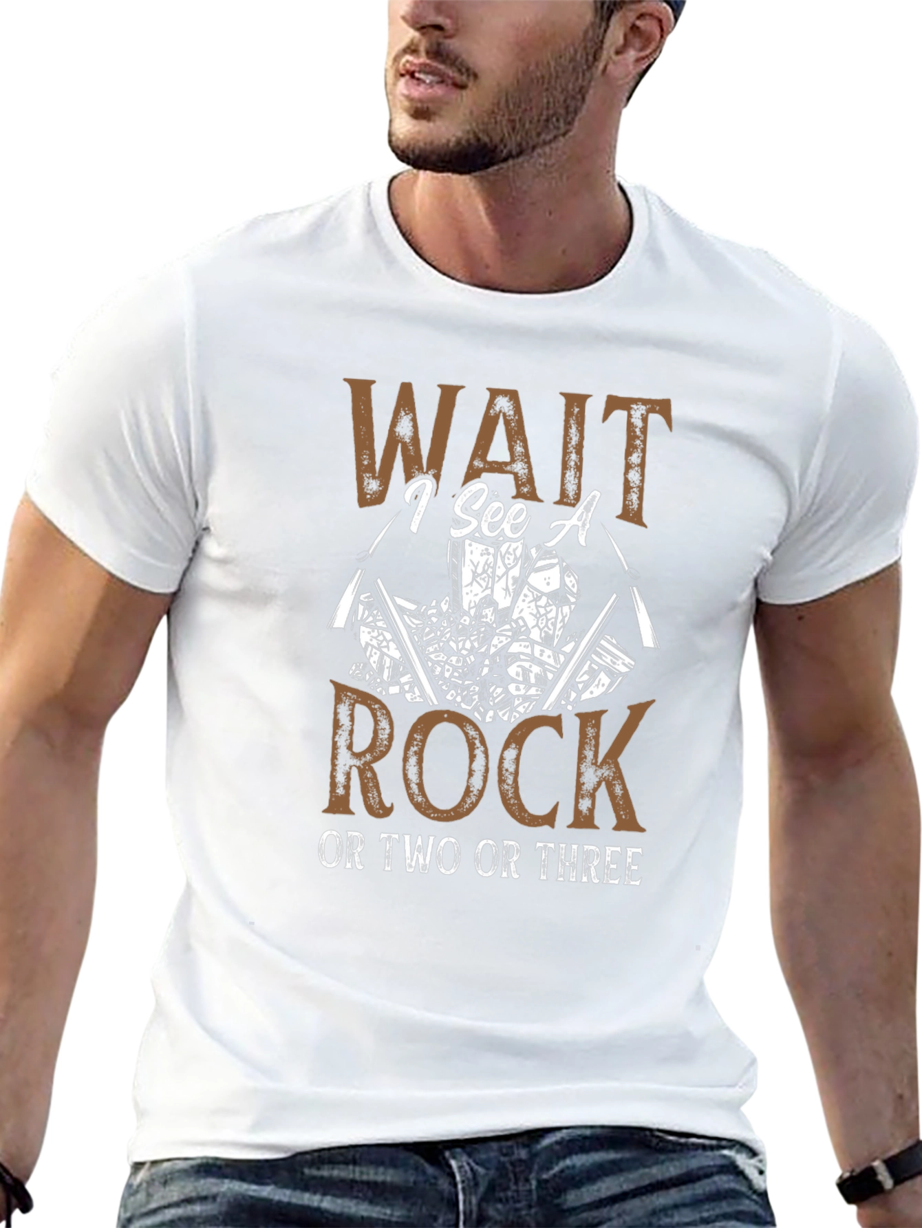 Wait I See A Rock T-Shirt Rockhound Tee