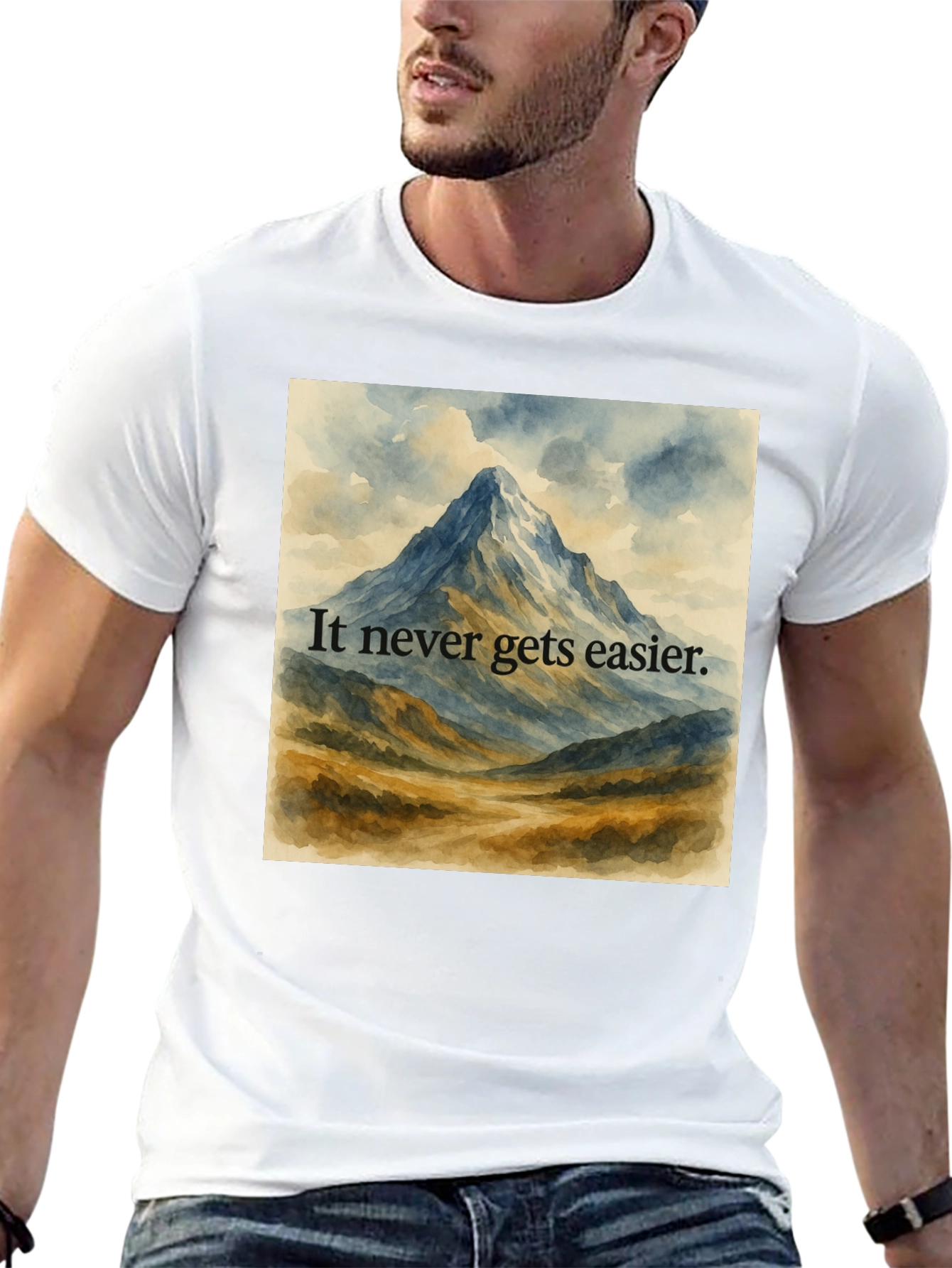 Motivational Mountain View Graphic Tee