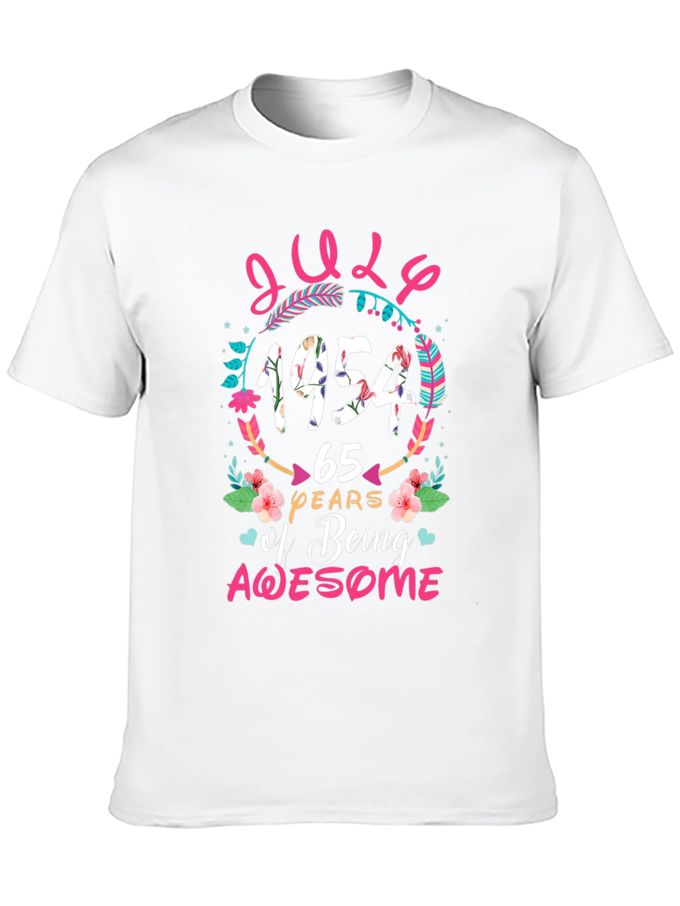July 1954 65 Years of Being Awesome T-Shirt