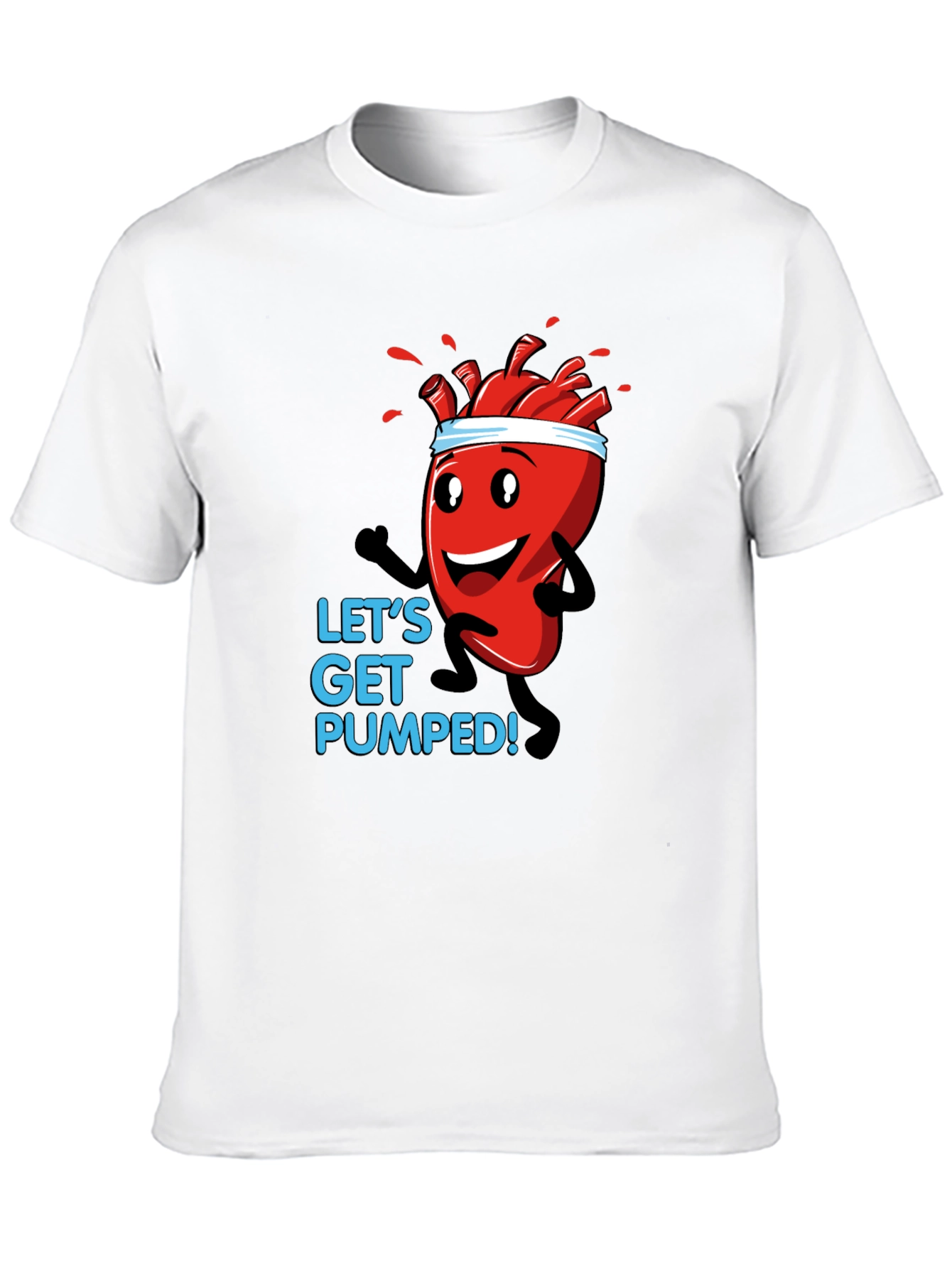 Lets Get Pumped! Heart Gym T-Shirt