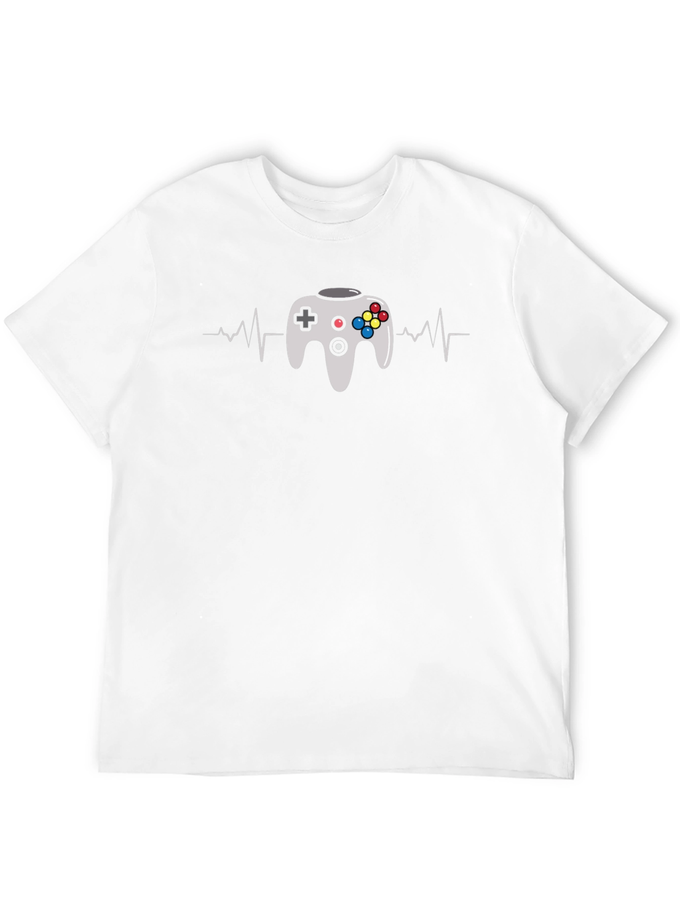 Gamer Heartbeat T-Shirt - Black Cotton Tee