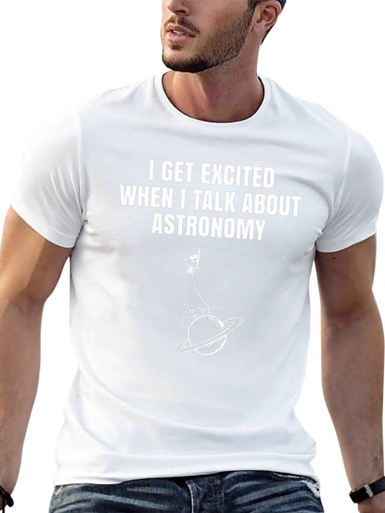 Astronomy Enthusiast Black T-Shirt