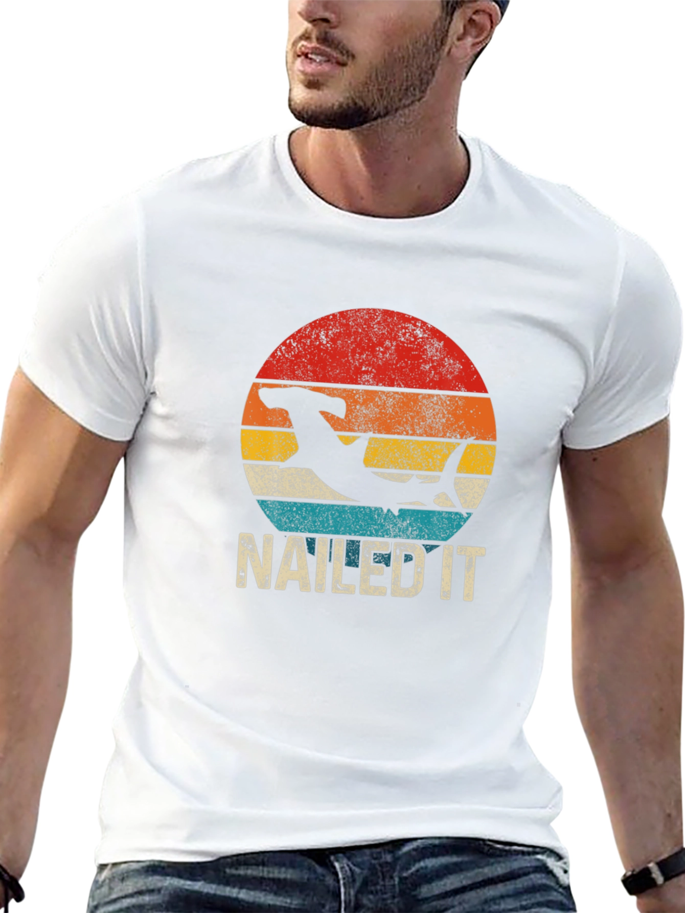 Nailed It! Hammerhead Shark Graphic T-Shirt