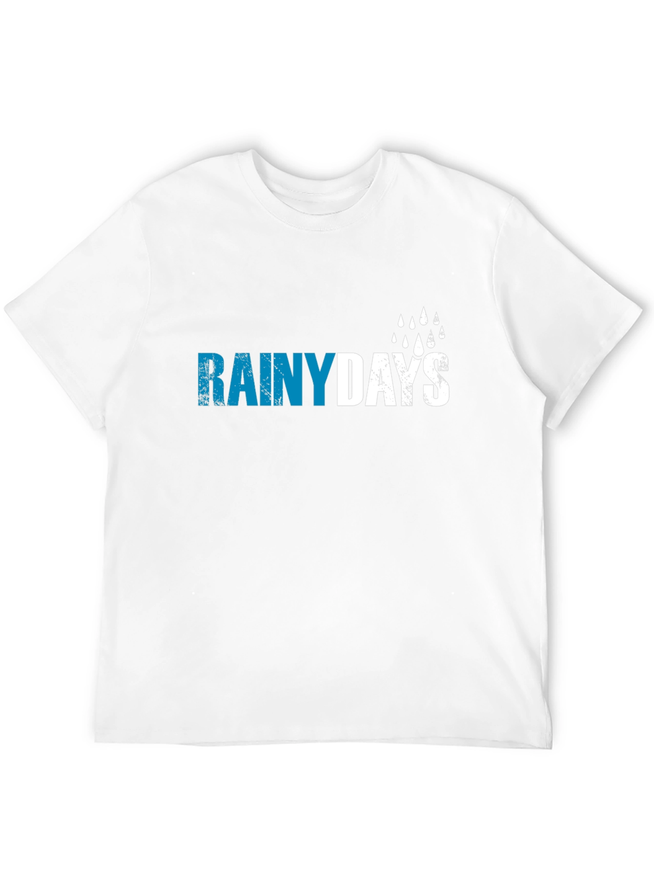 Rainy Days Graphic T-Shirt - Black Cotton Tee