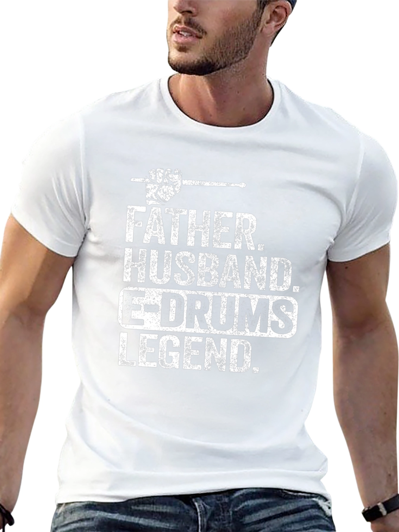 Father Husband E-Drums Legend T-Shirt