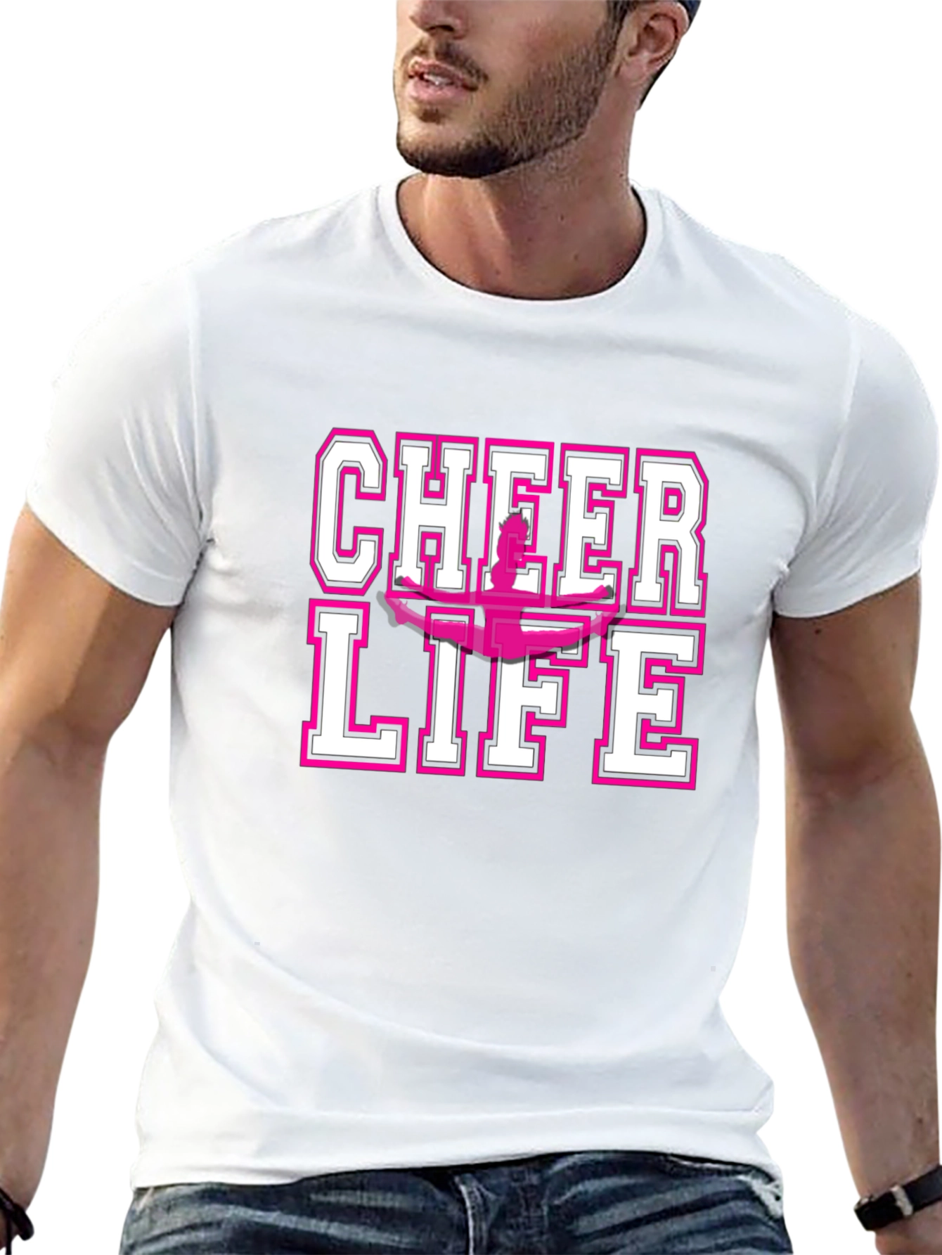 Cheer Life Graphic Tee - Black