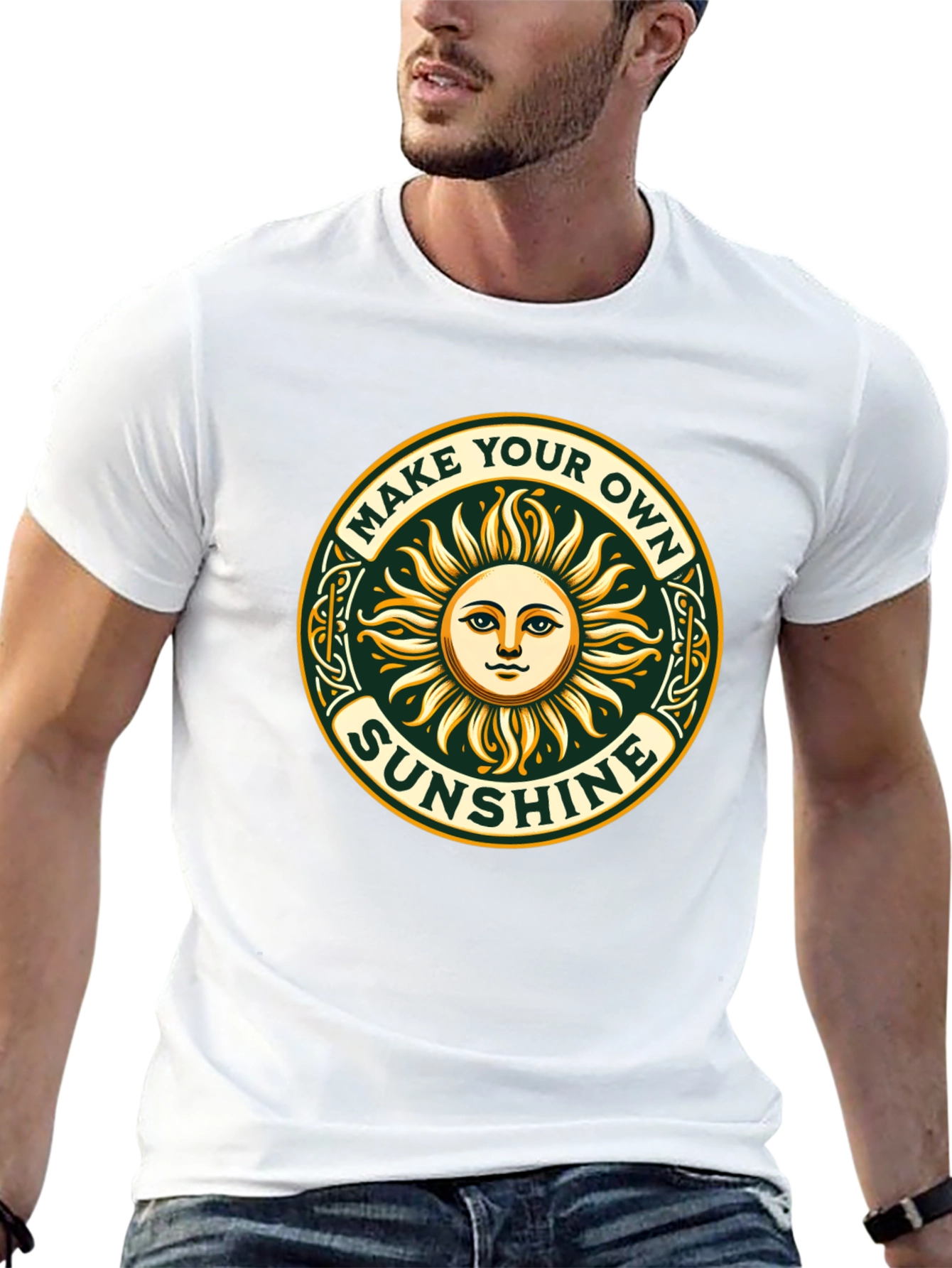 Make Your Own Sunshine Graphic Tee - Black