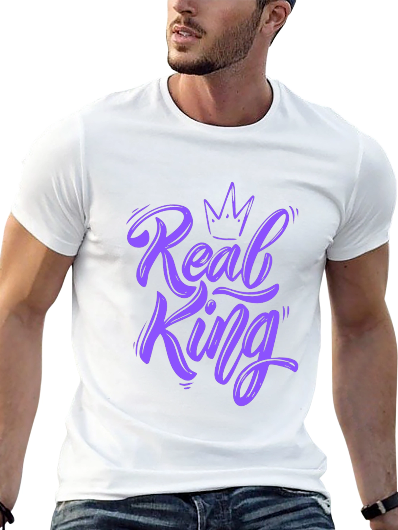 Real King Graphic Print T-Shirt
