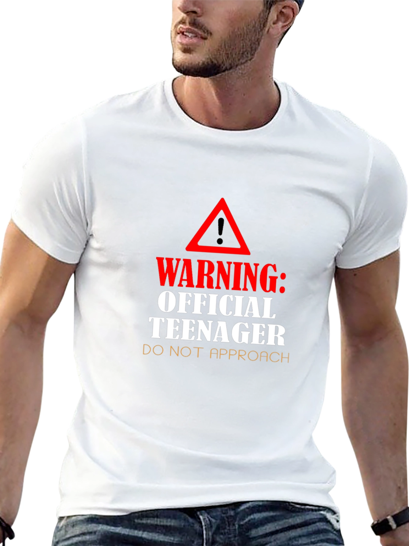 Warning Official Teenager Black T-Shirt