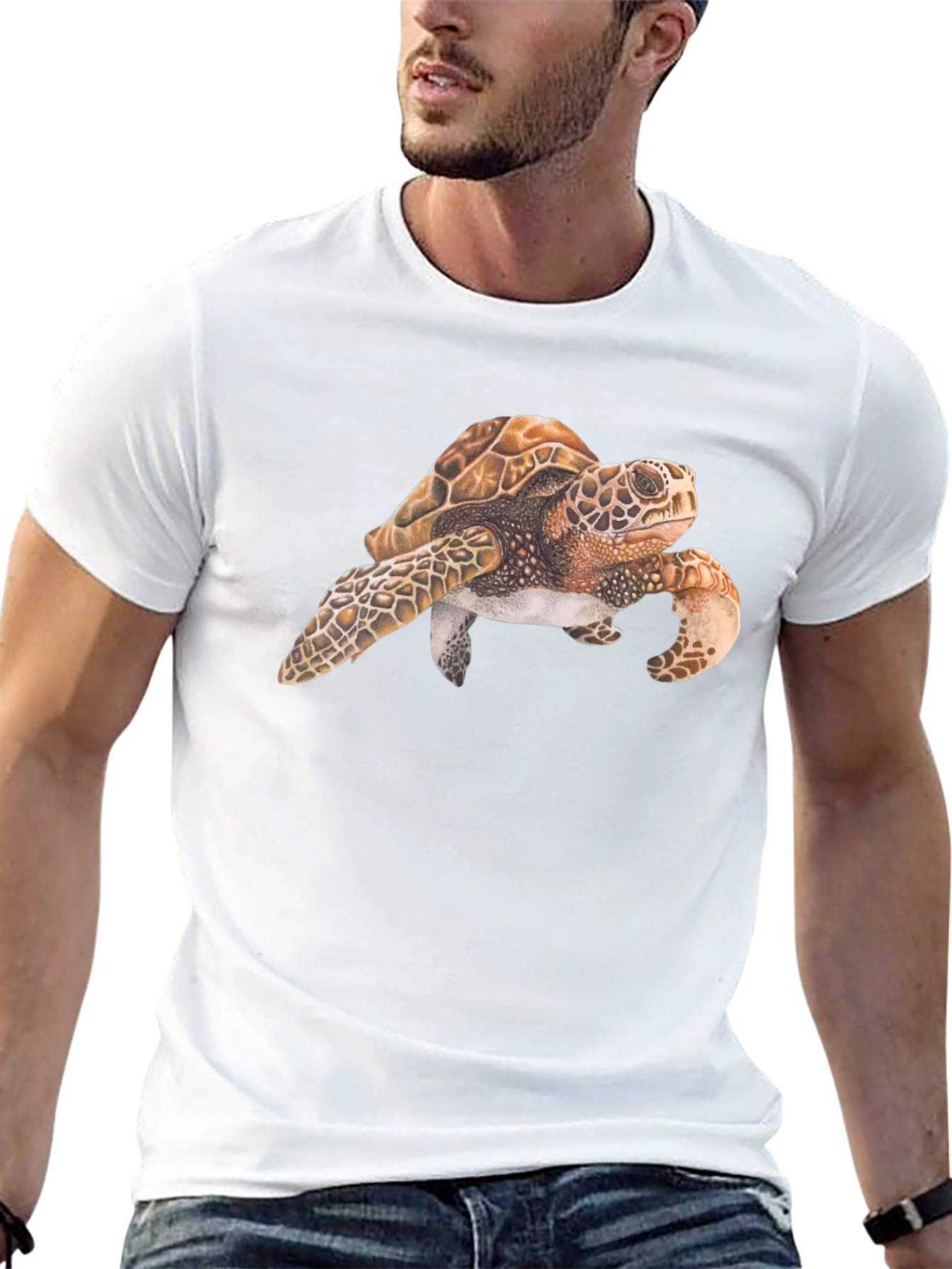 Sea Turtle Graphic Black T-Shirt