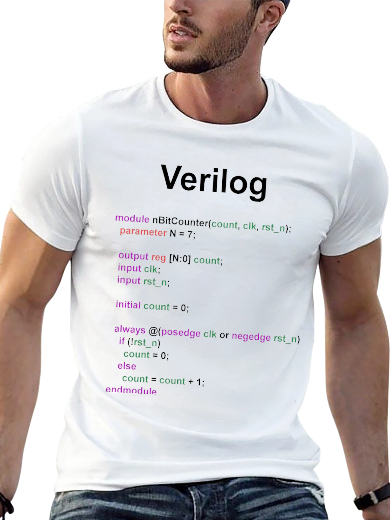 Verilog Code T-Shirt - Programmer Apparel