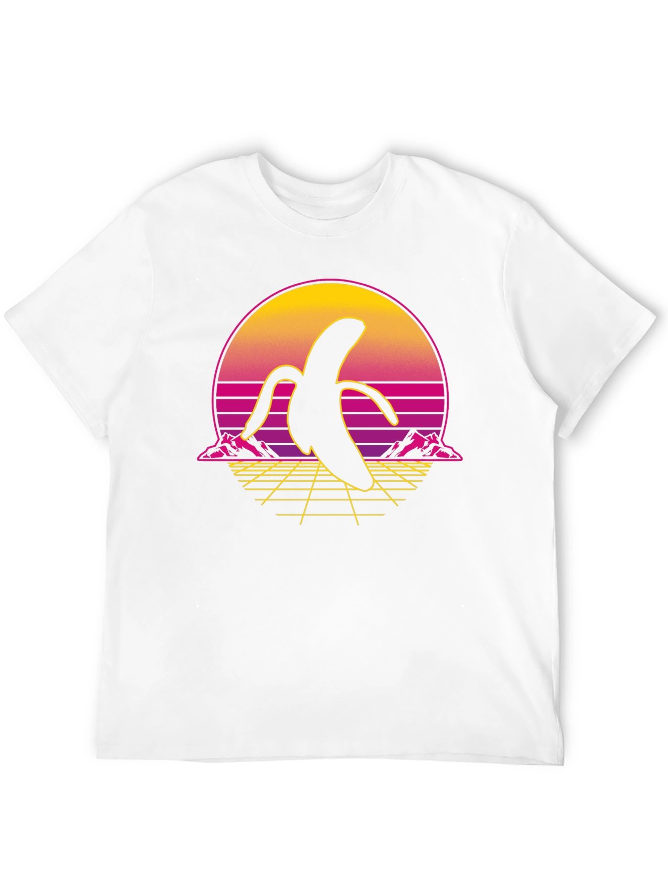Retro Banana Graphic Tee - Black Shirt