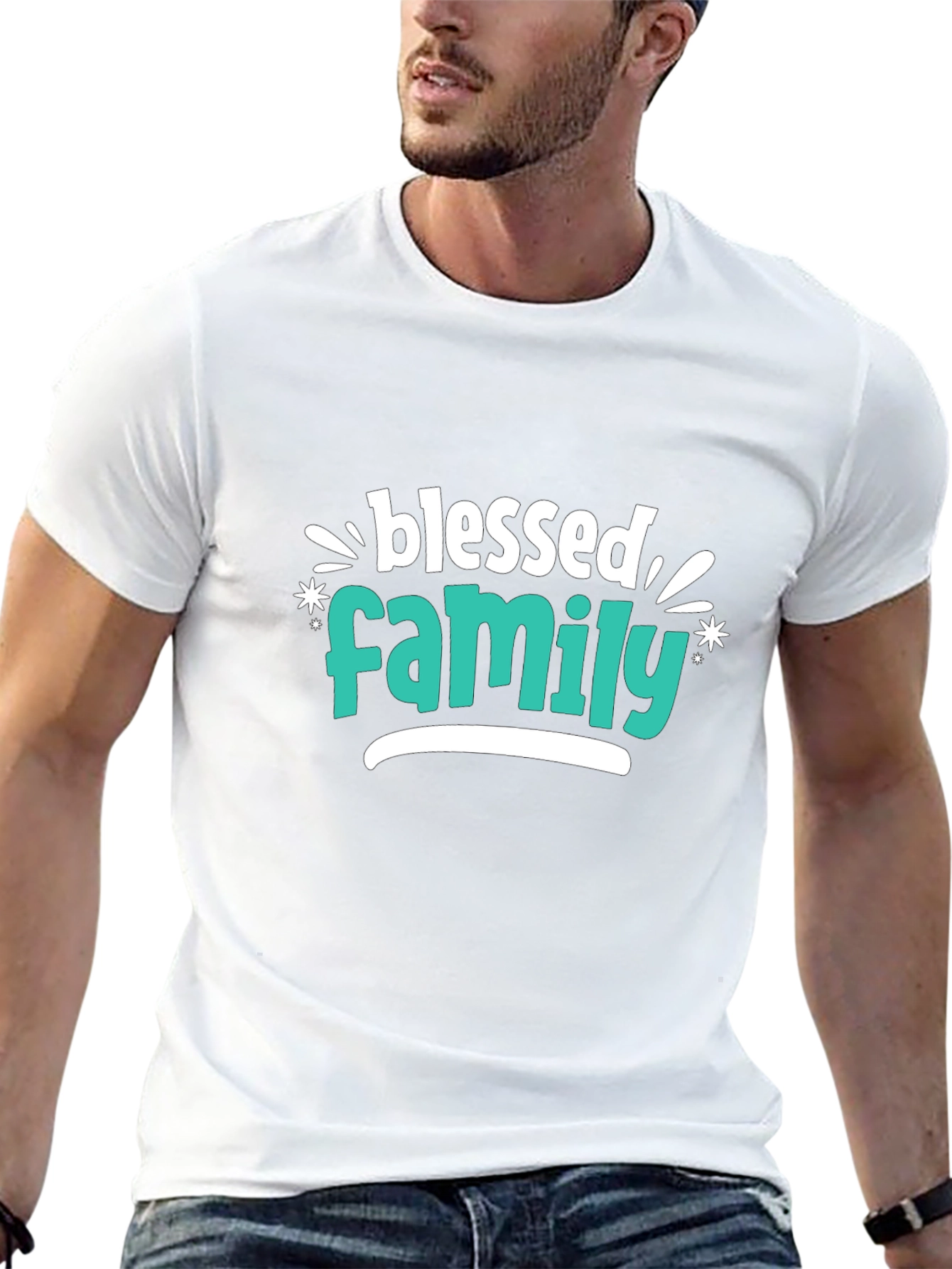 Blessed Family Graphic Tee - Stylish Comfort