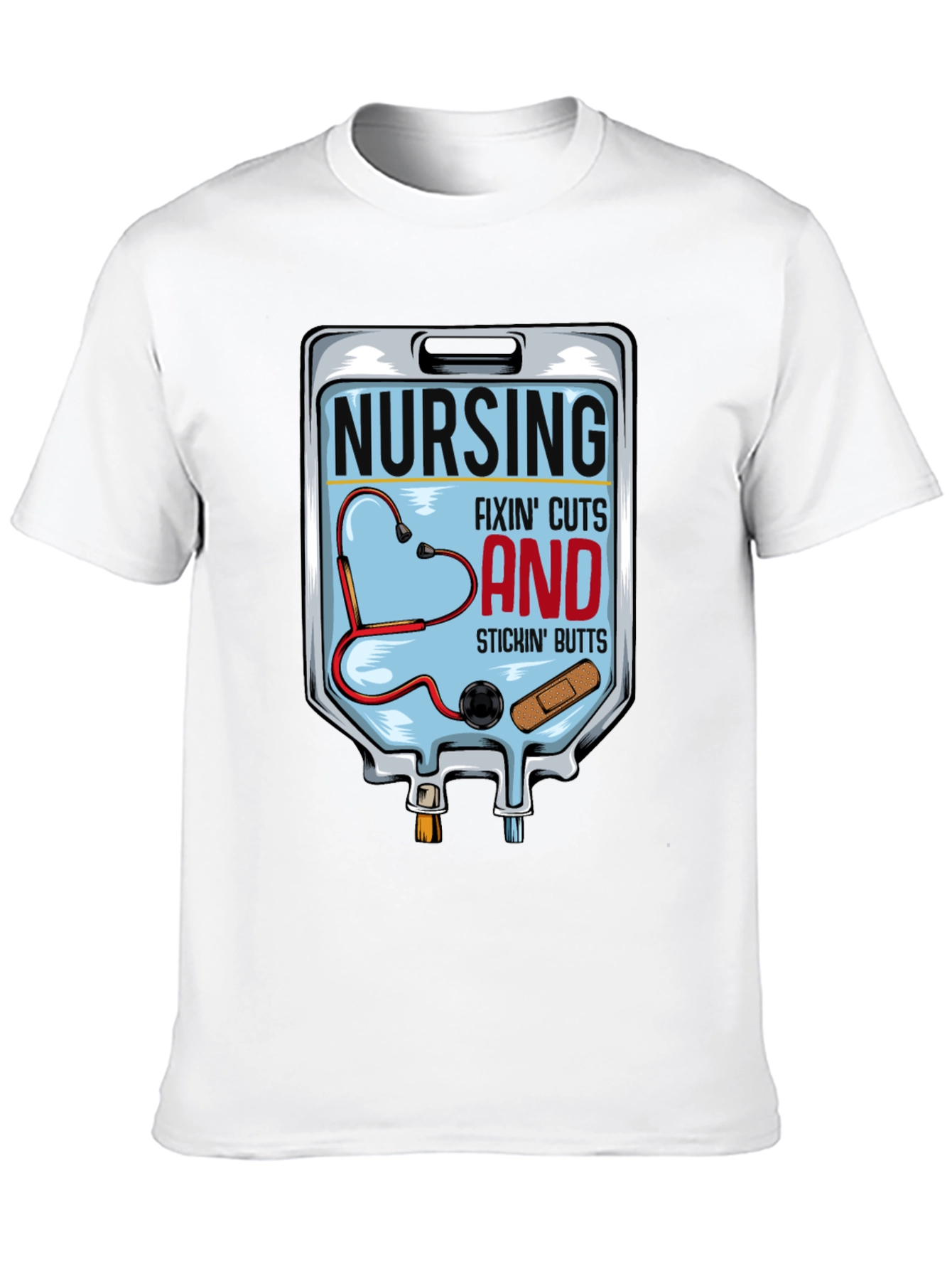 Nursing Fixin Cuts and Stickin Butts T-Shirt