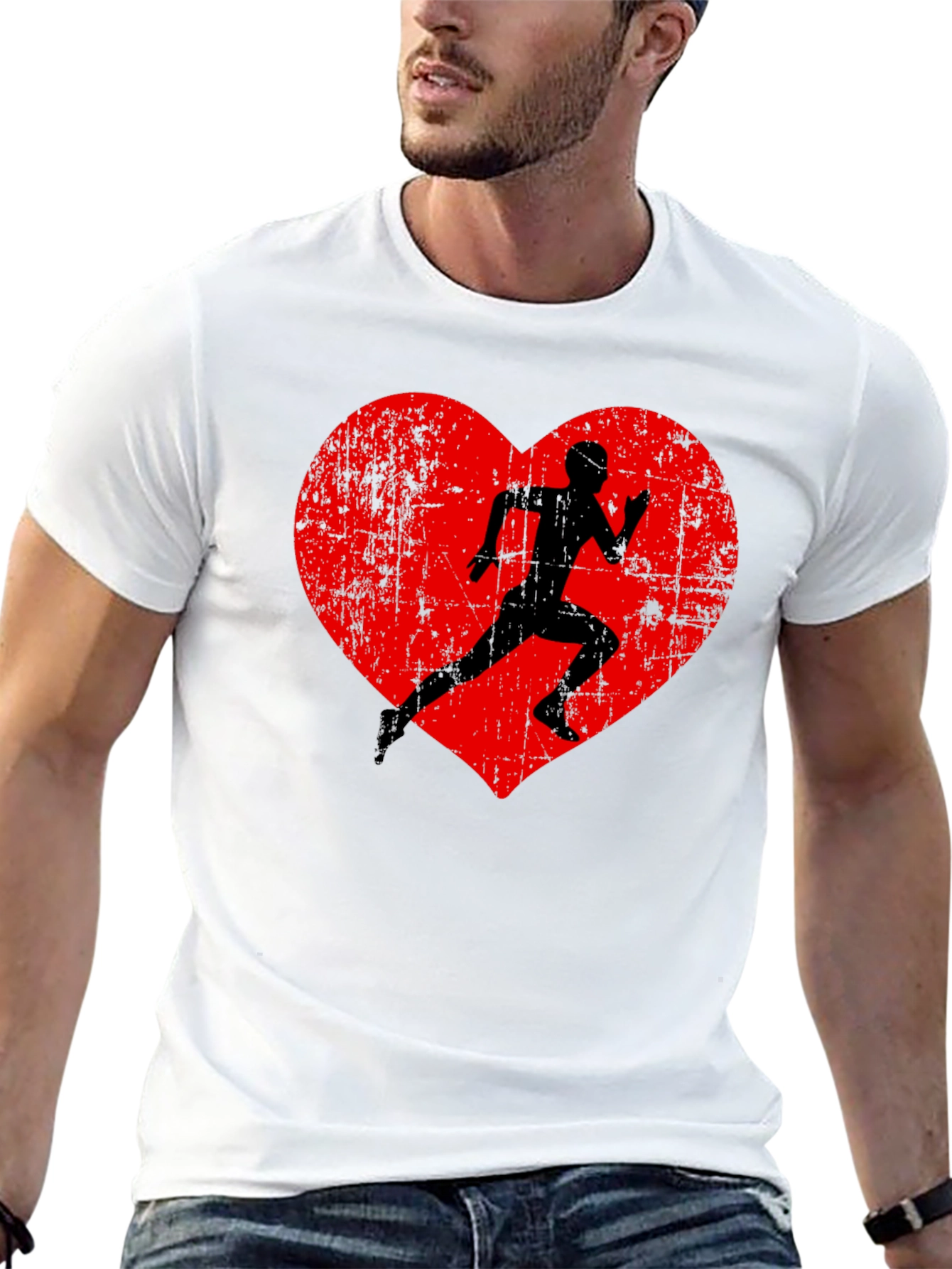 Runner Heart Graphic T-Shirt