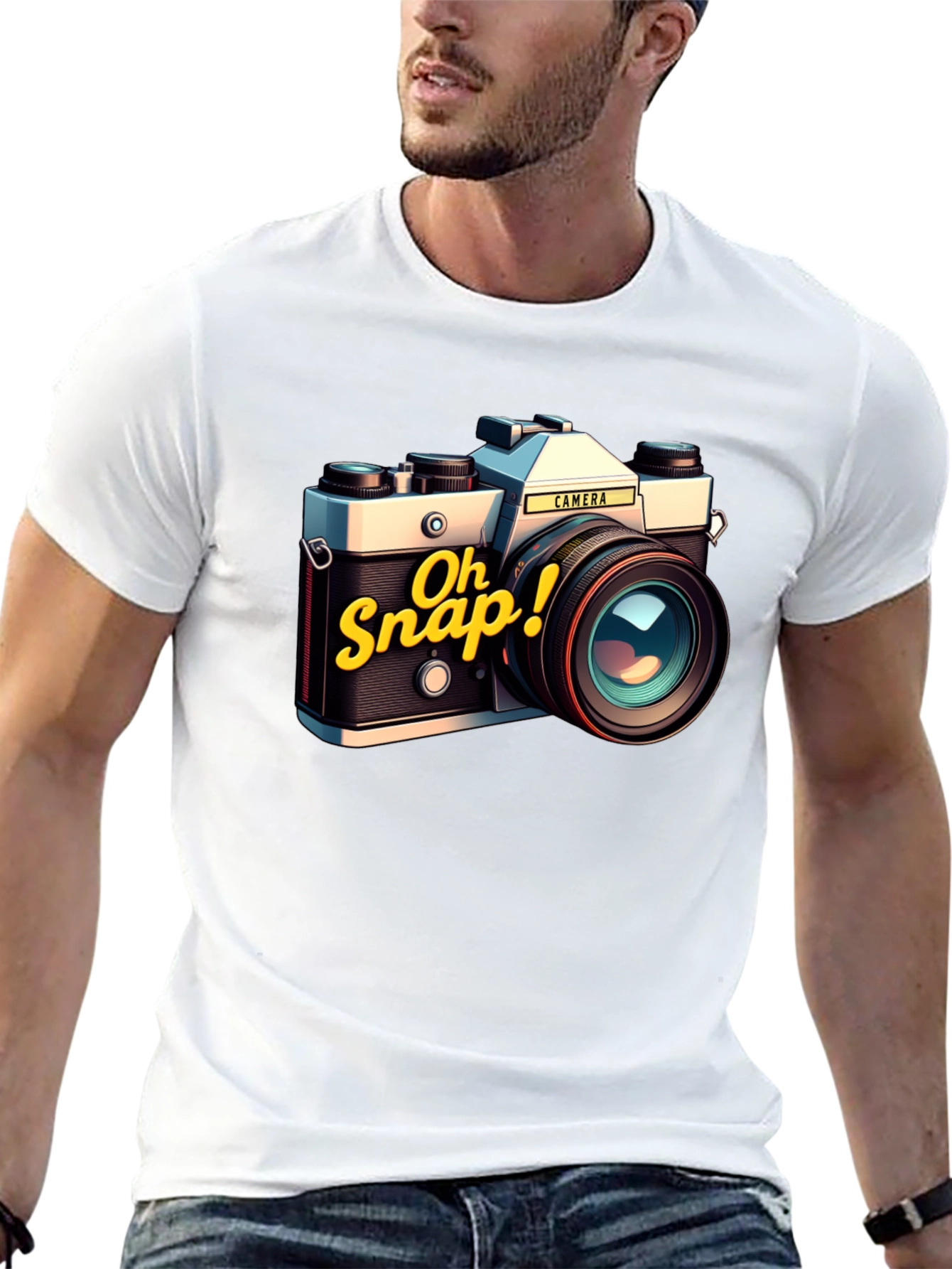 Retro Camera T-Shirt - Oh Snap!