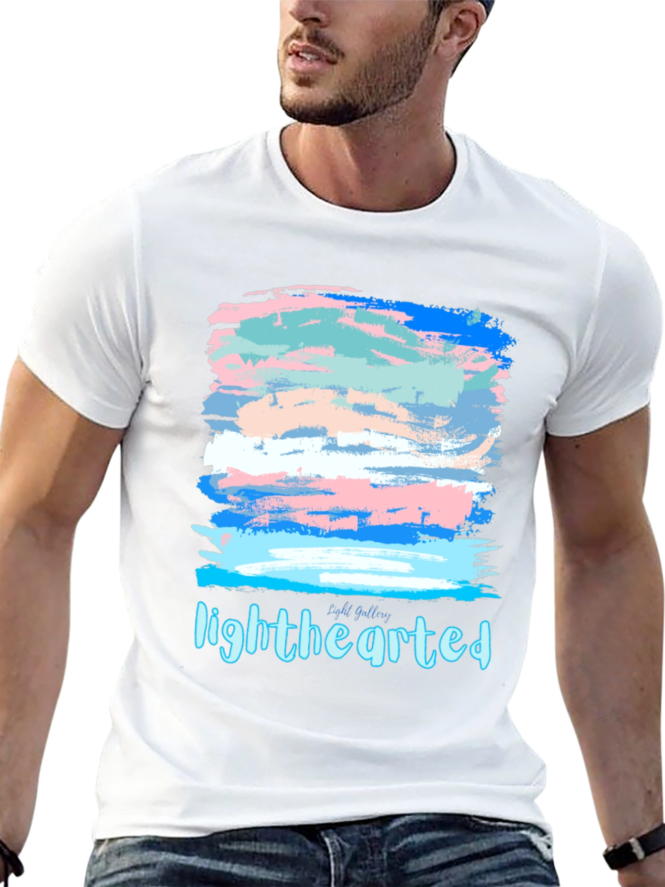 Lighthearted Transgender Pride Flag T-Shirt