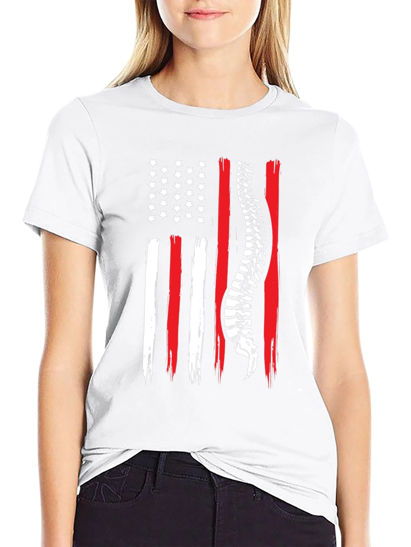 Chiropractor USA Flag T-Shirt