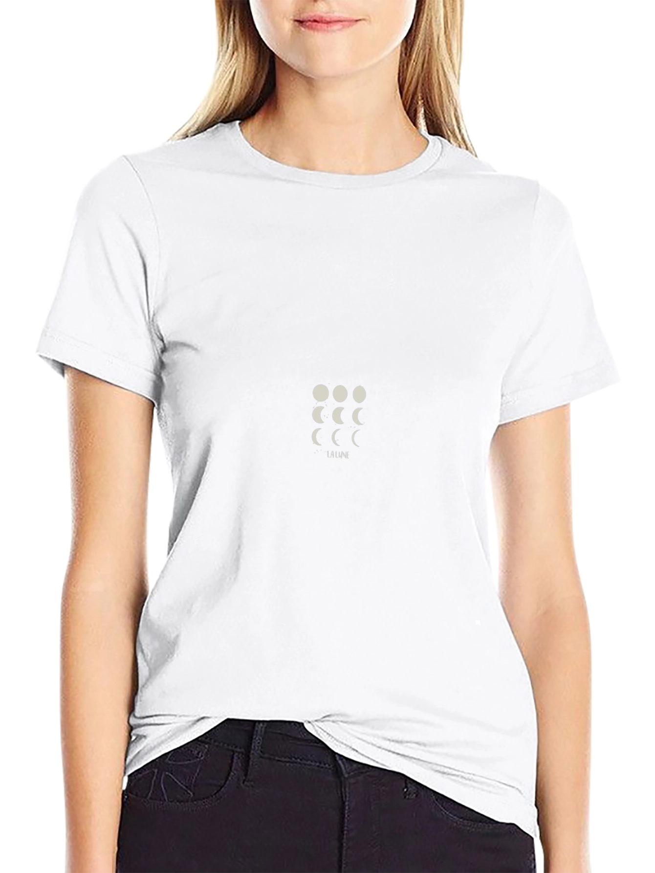 Lunar Phase T-Shirt - Black Cotton Tee