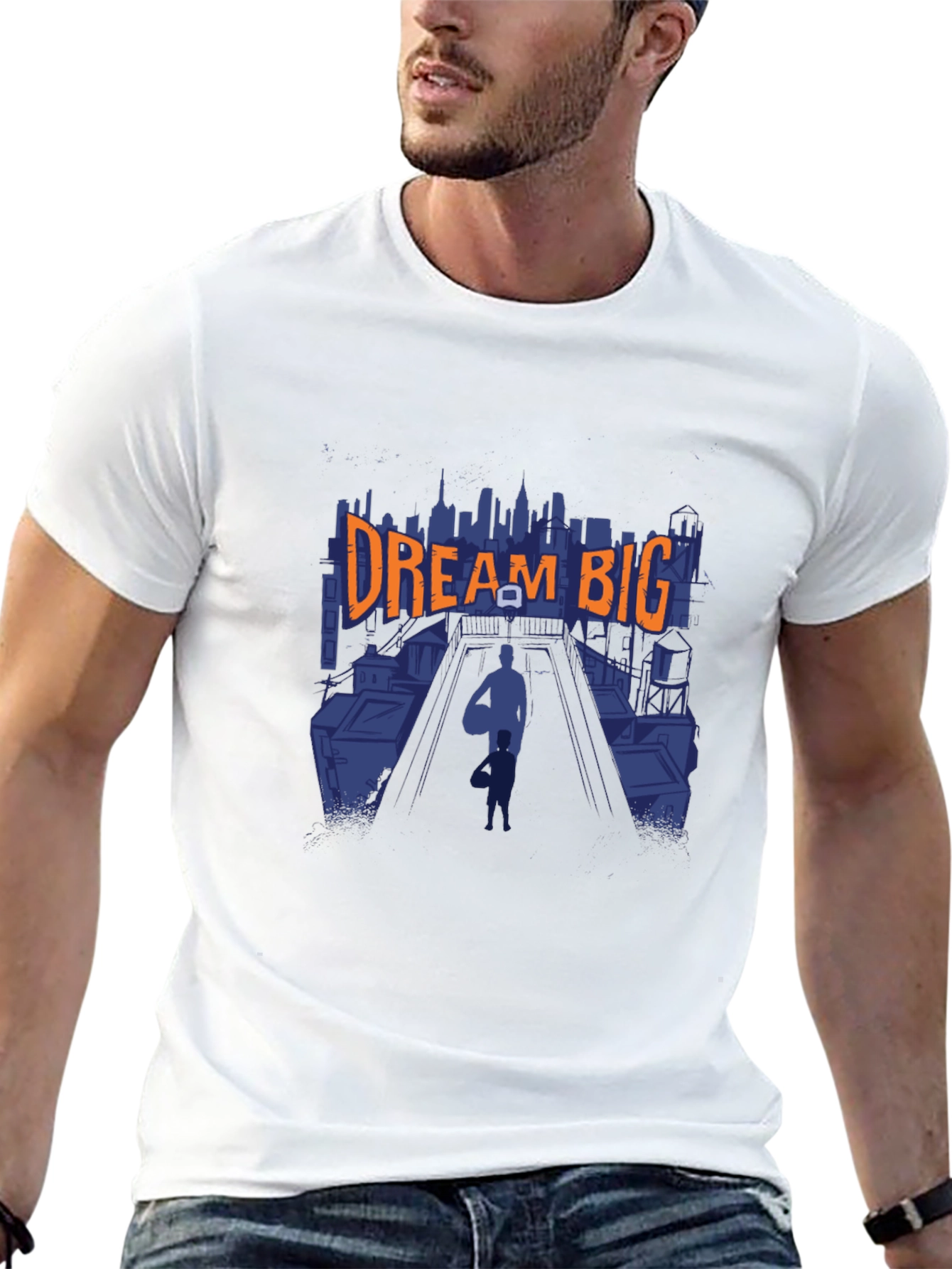 Dream Big Graphic T-Shirt - Black Cotton Tee