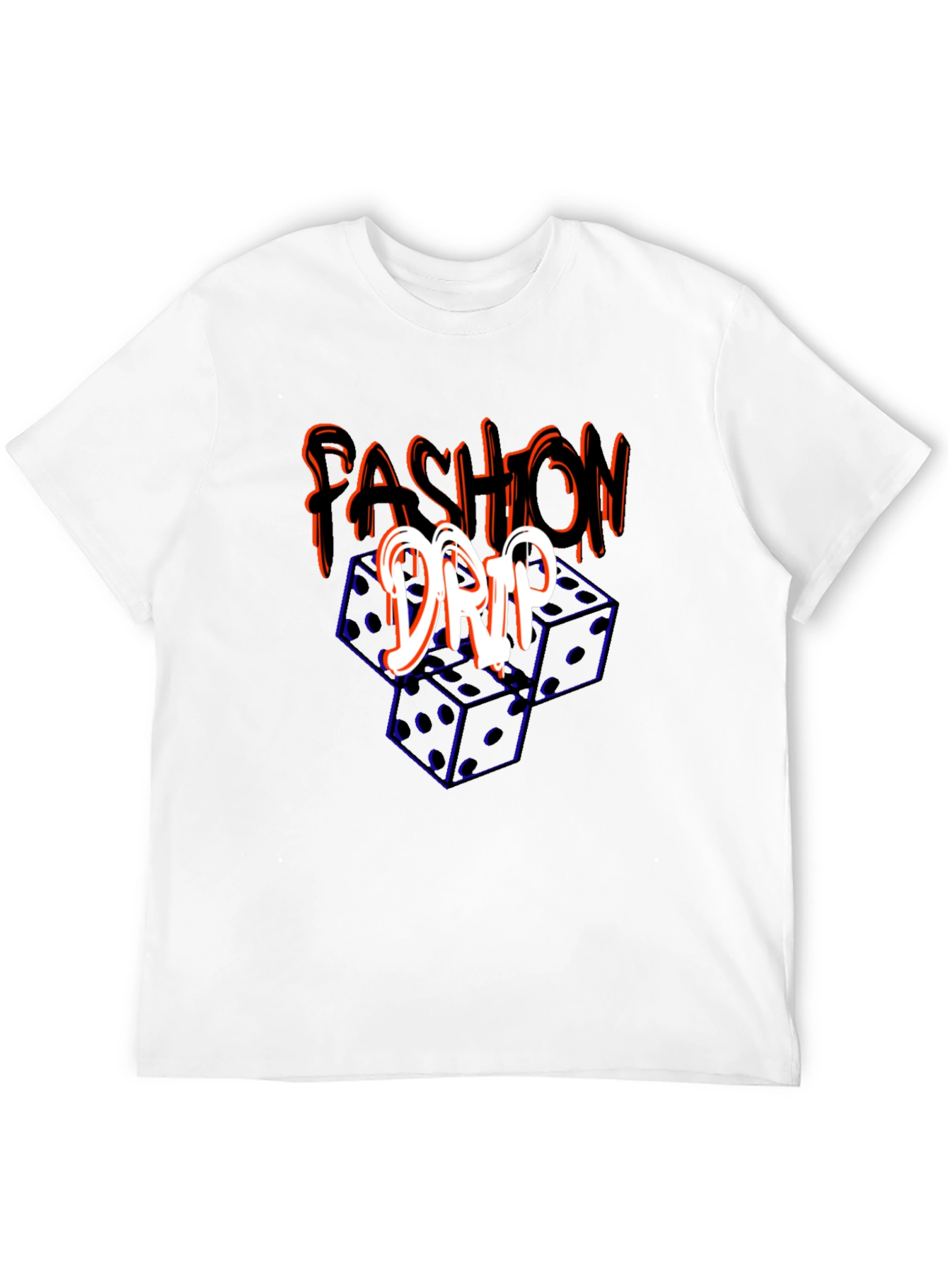 Fashion Drip Dice Graphic Tee