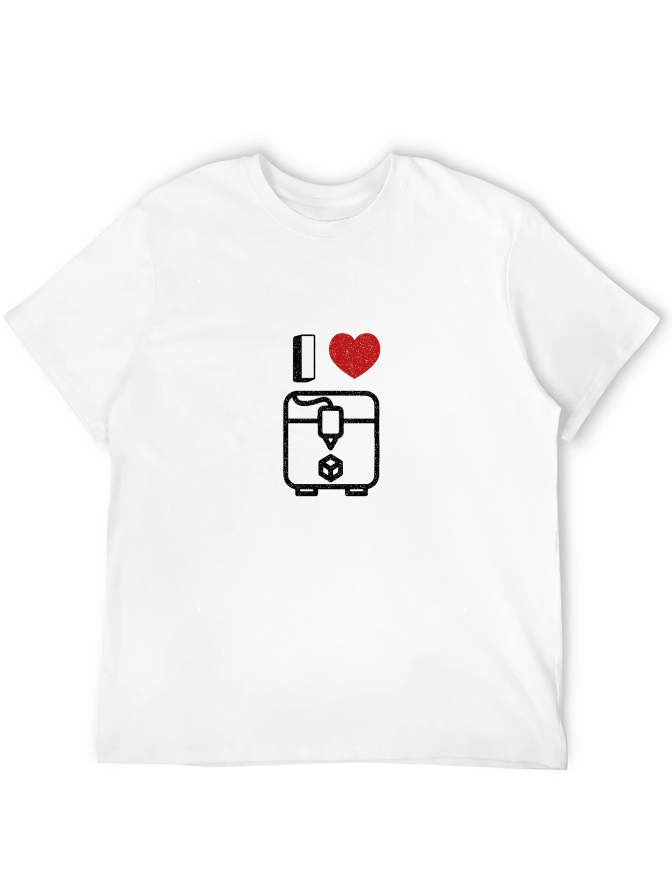 I Heart 3D Printing Black T-Shirt