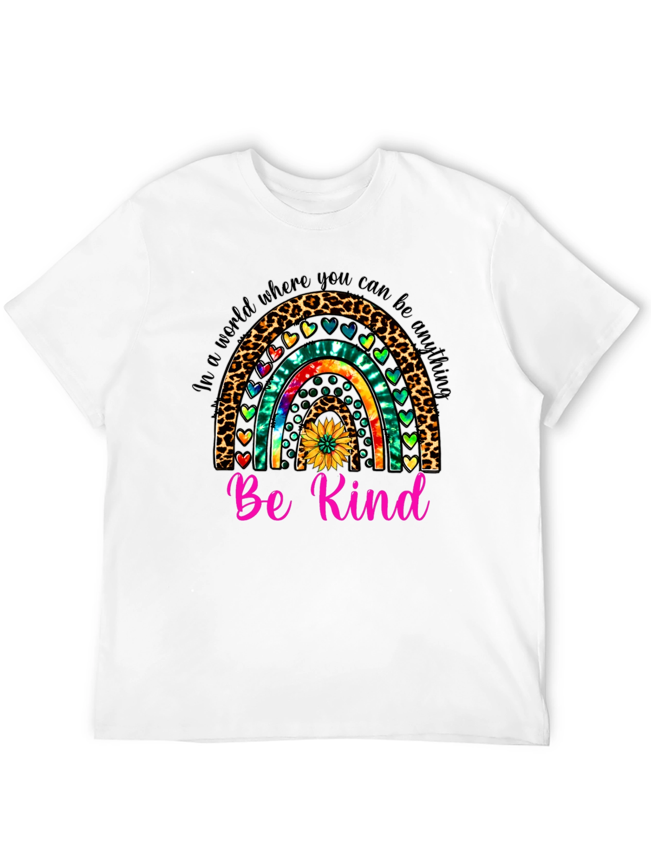 Be Kind Rainbow Graphic Tee