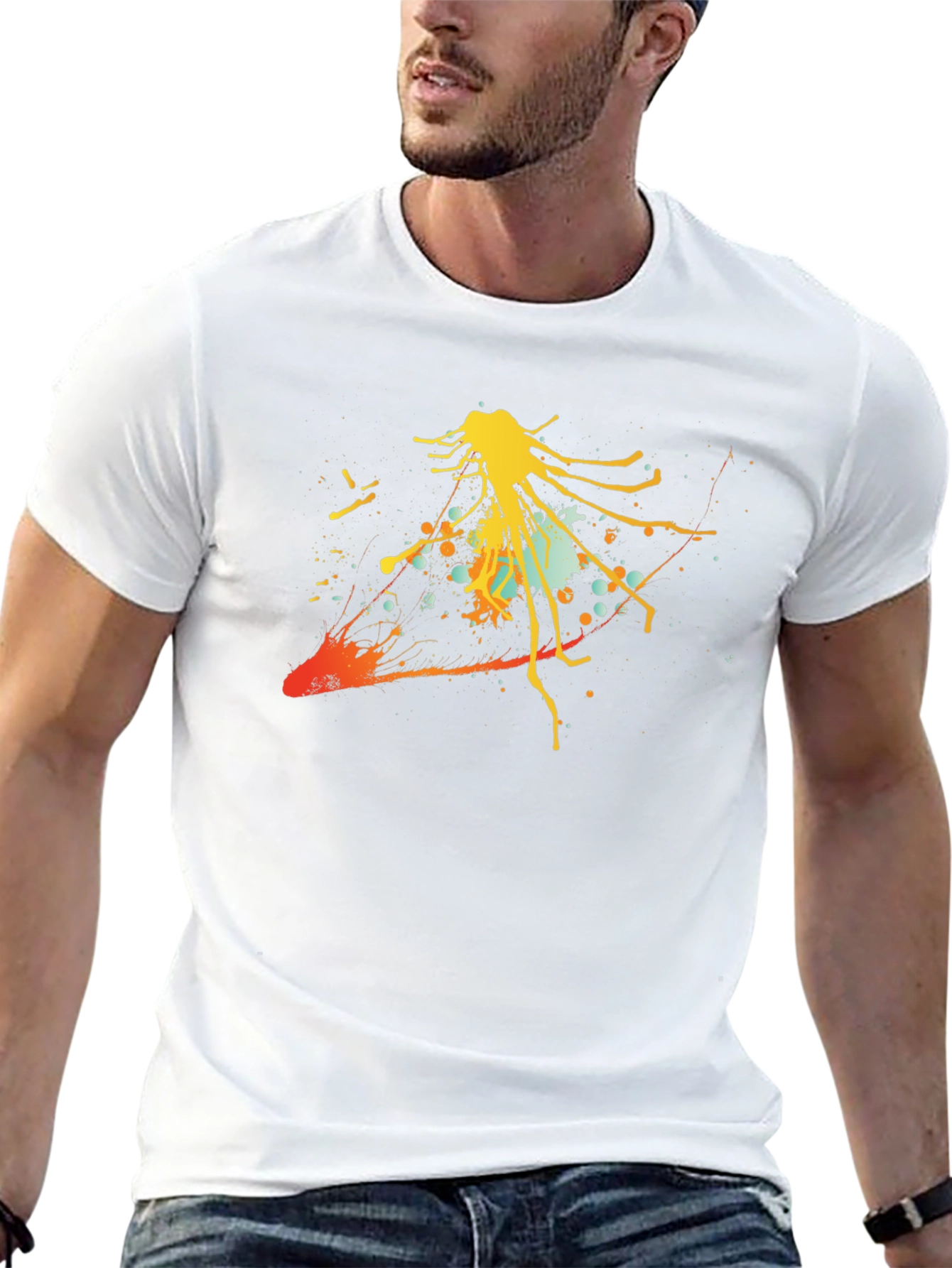 Abstract Art Black T-Shirt