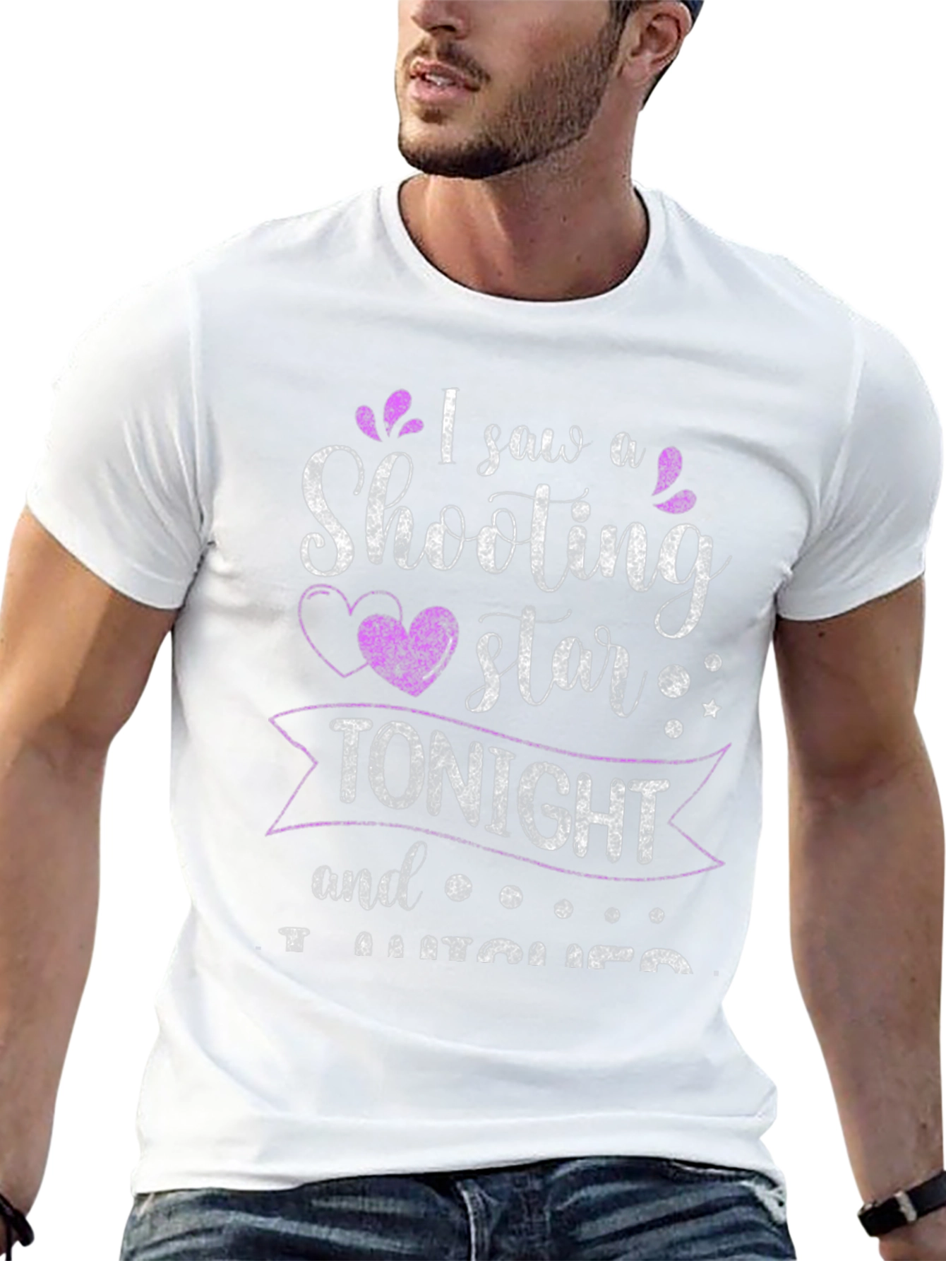 Shooting Star Graphic Tee - Black