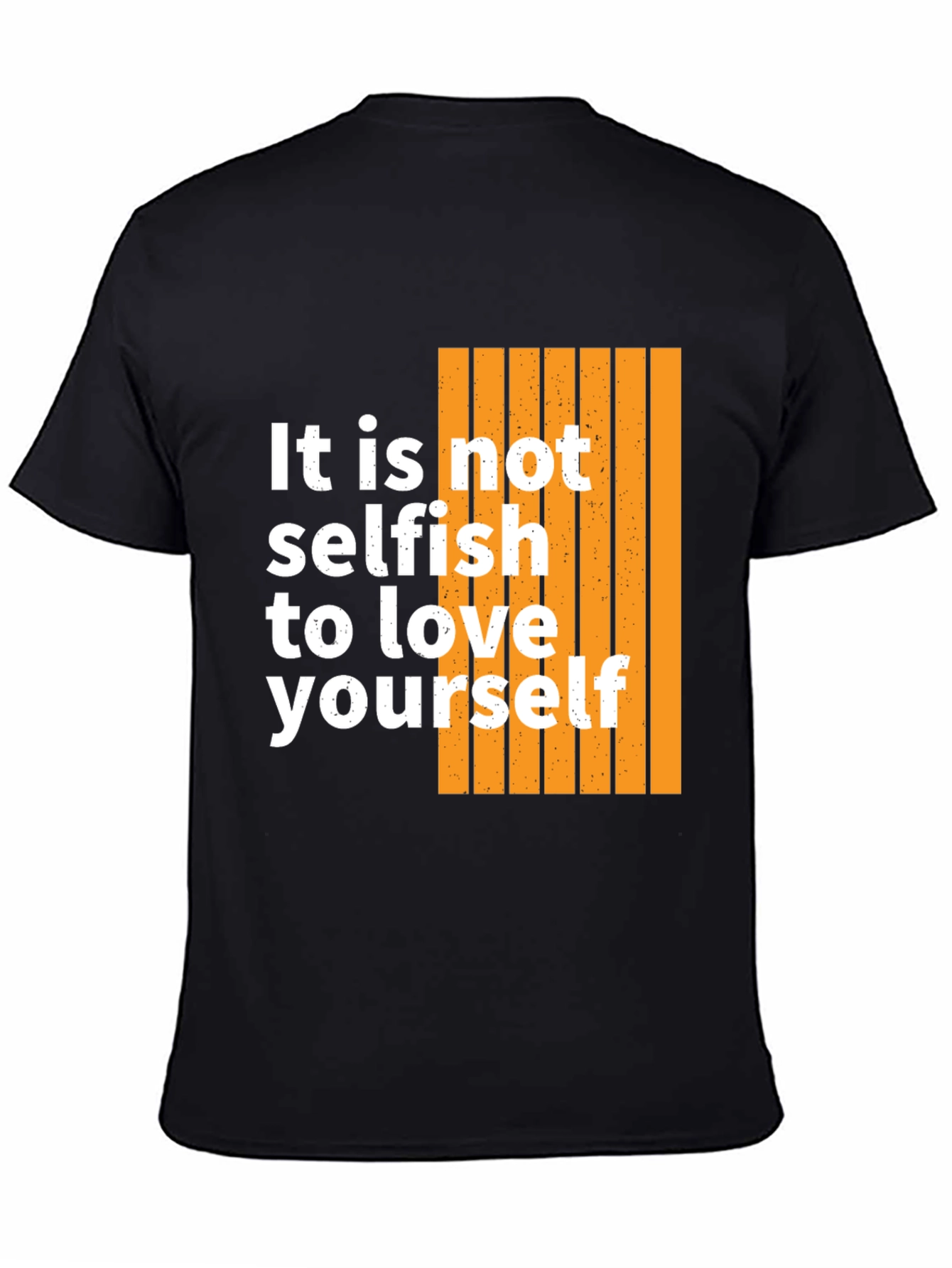 Self-Love Graphic Tee - Trendy Black T-Shirt