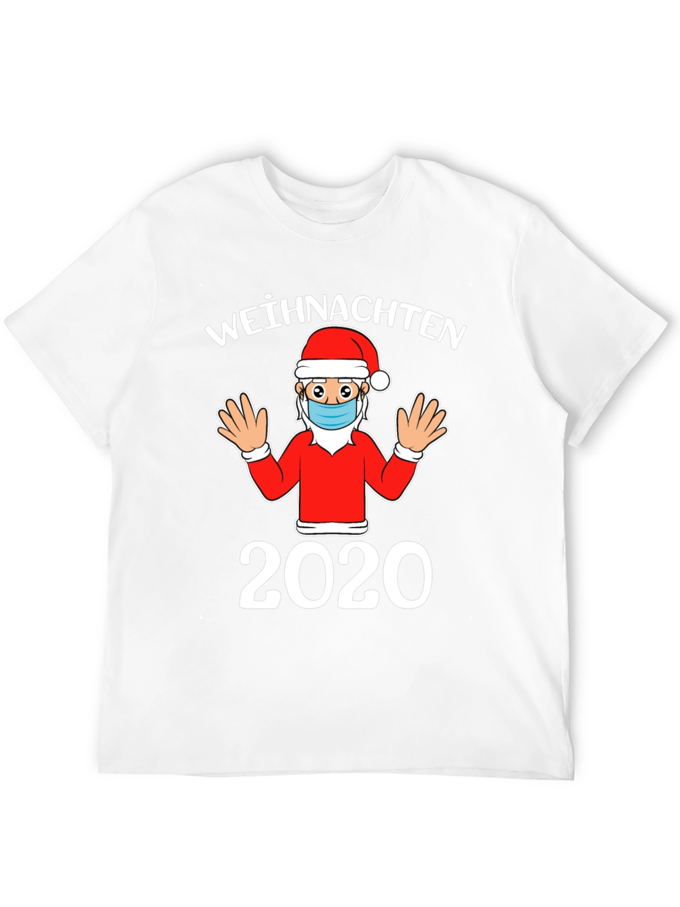 Christmas 2020 Santa Face Mask T-Shirt