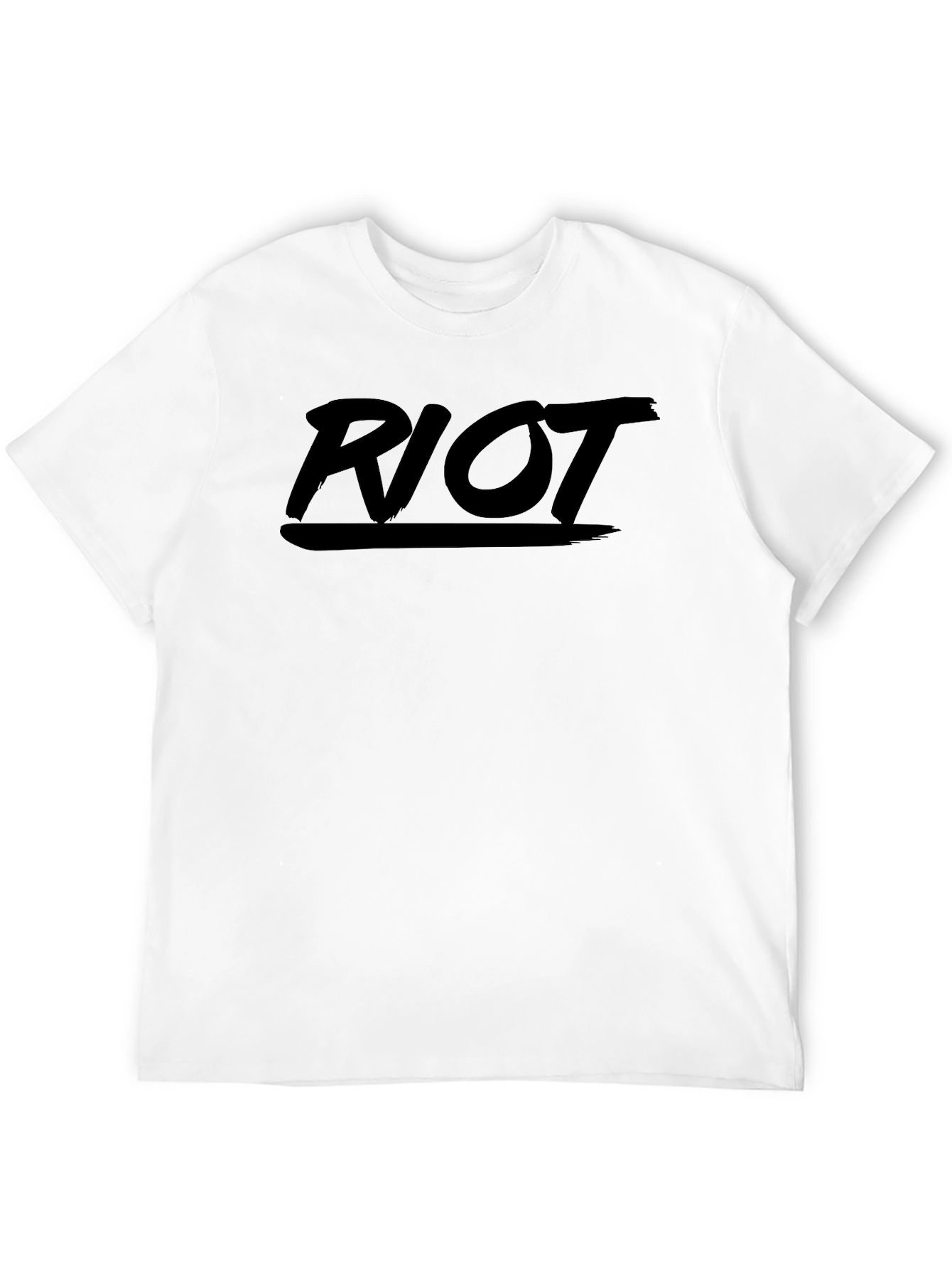 Riot Graphic Tee - Black Casual Shirt