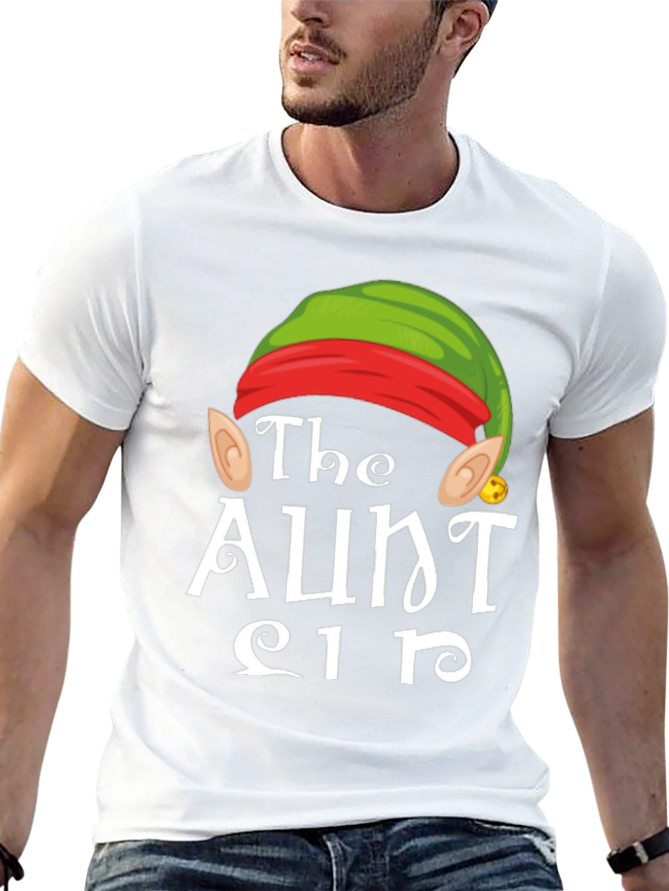 The Aunt Elf T-Shirt - Holiday Festive Tee