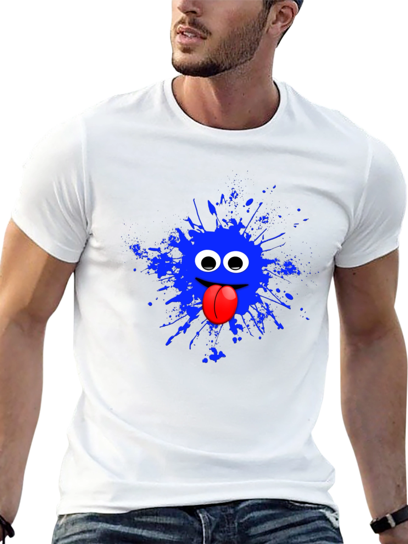 Monster Splatter Graphic Tee - Fun & Unique Design