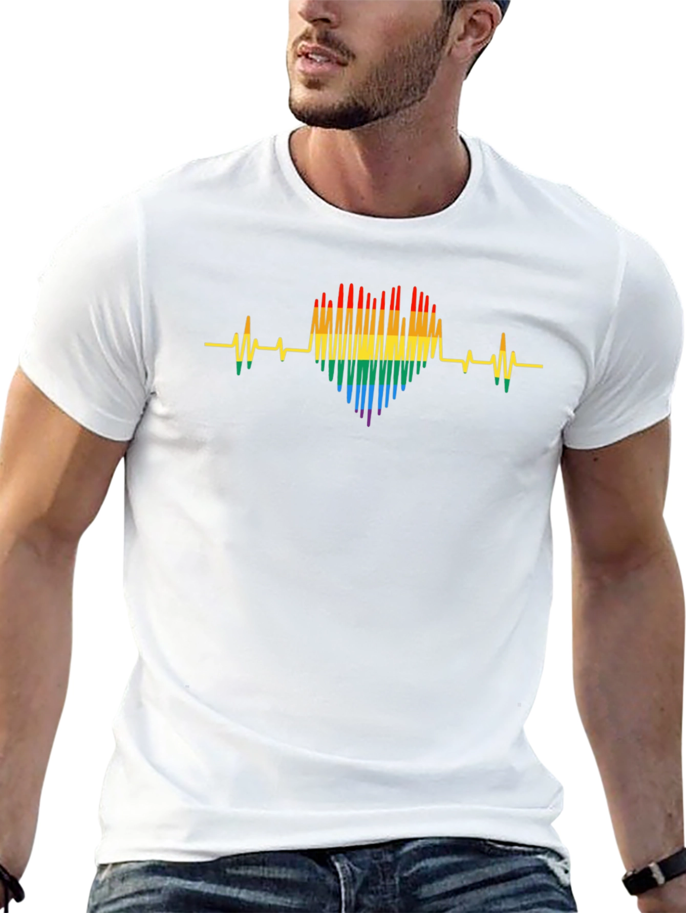 LGBT Heartbeat T-Shirt - Pride Month Apparel