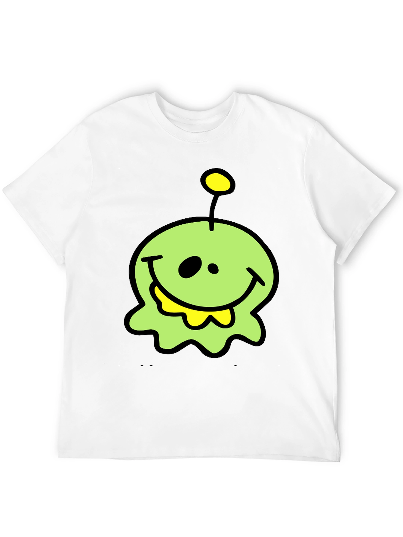 Funny Alien Graphic T-Shirt - Black Cotton Tee