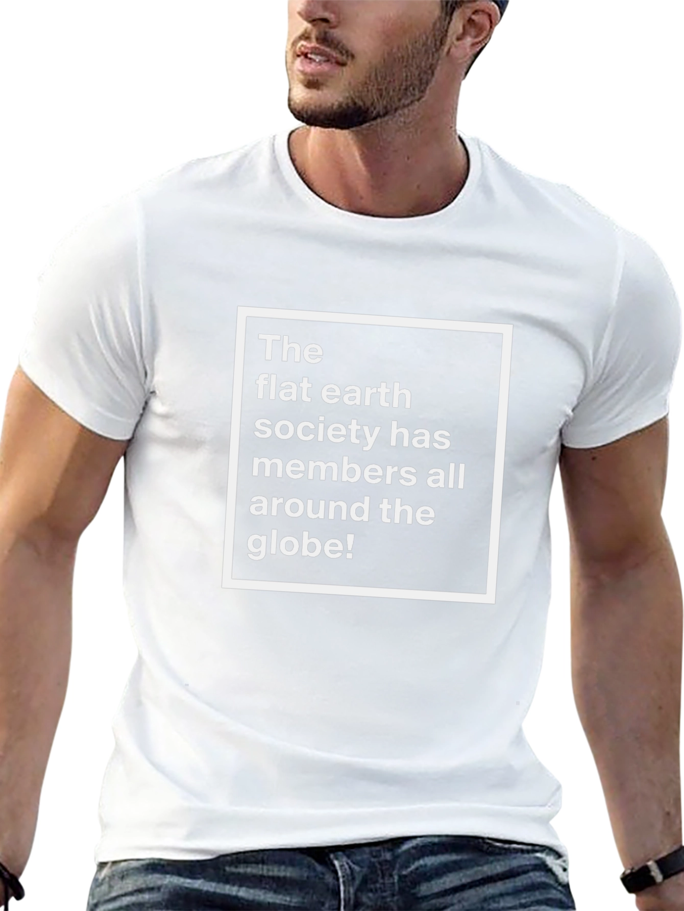 Flat Earth Society T-Shirt Funny Conspiracy Theory Tee