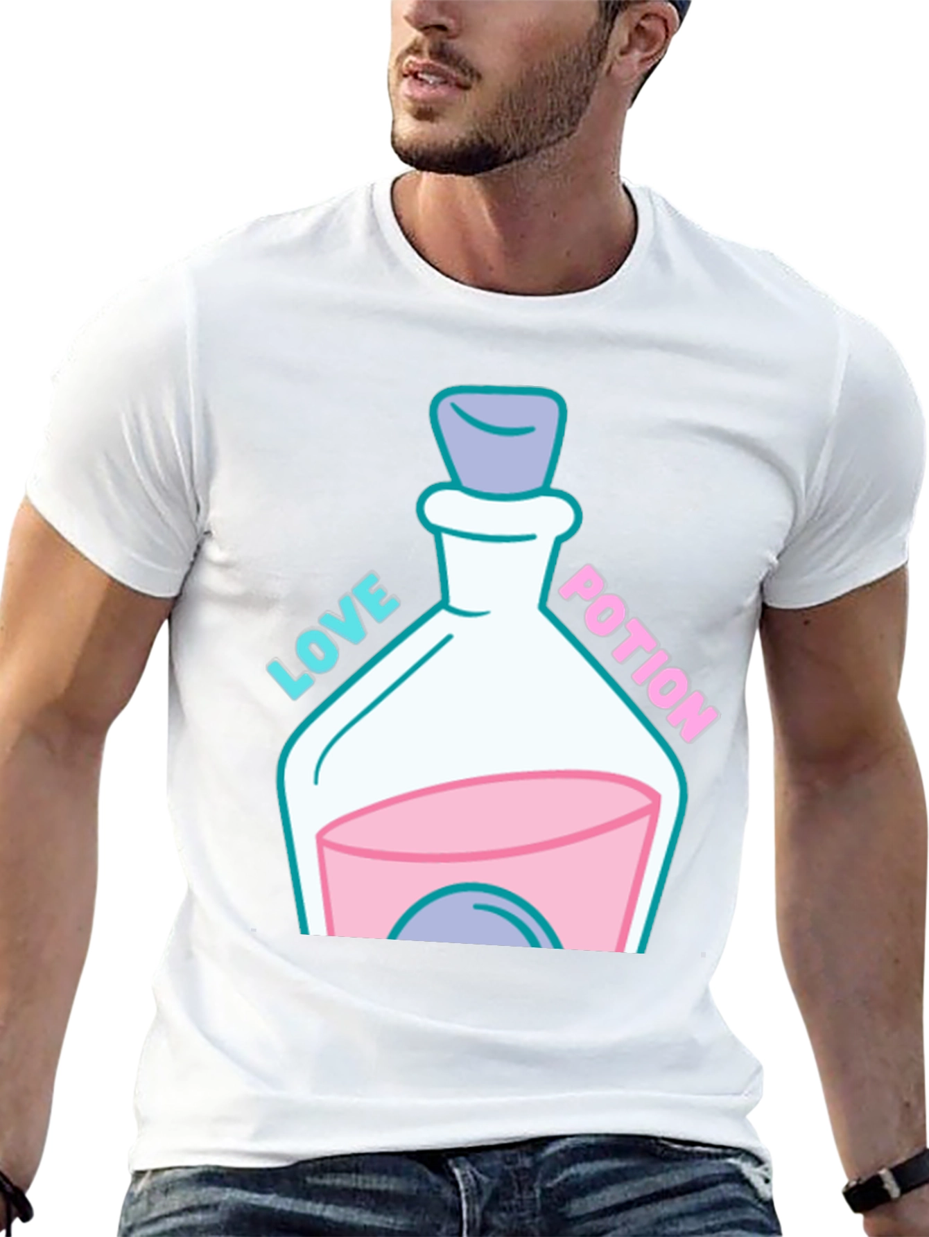 Love Potion Graphic T-Shirt - Quirky & Fun Design